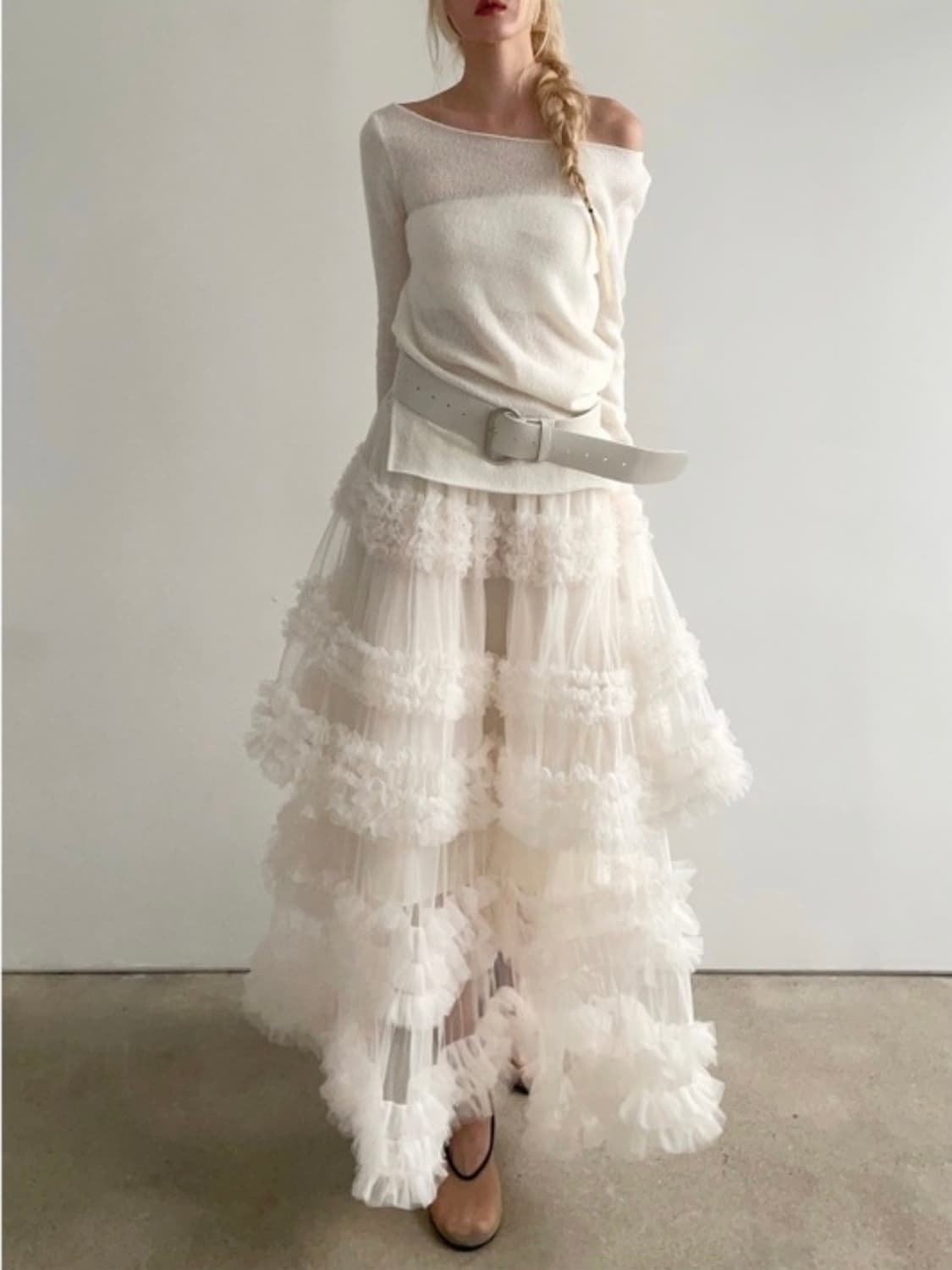 아델리오 bouquet chiffon sha skir 상품이미지3