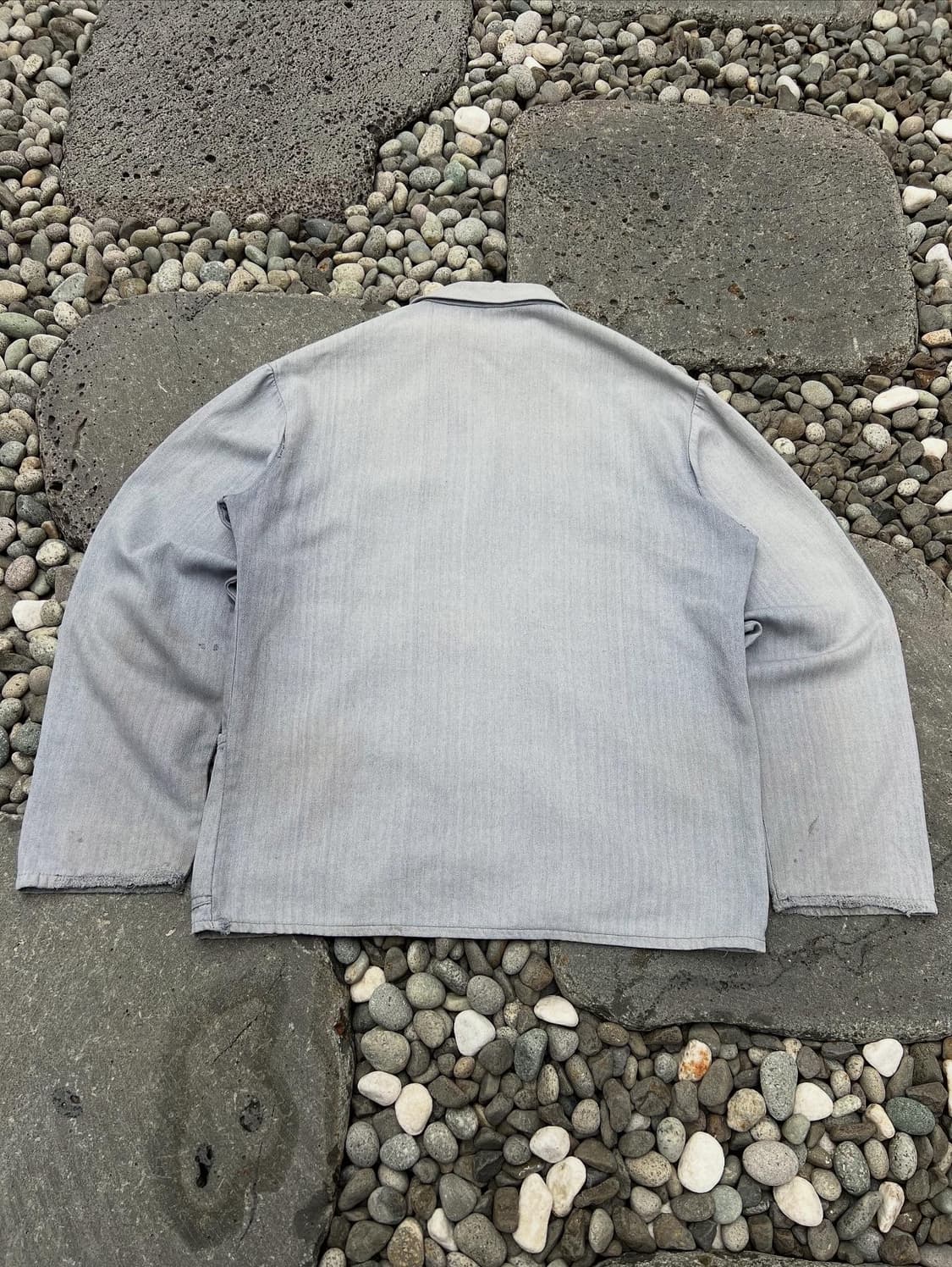 OLD EURO VINTAGE HBT GREY 패치워크 빈티지워크자켓 상품이미지2