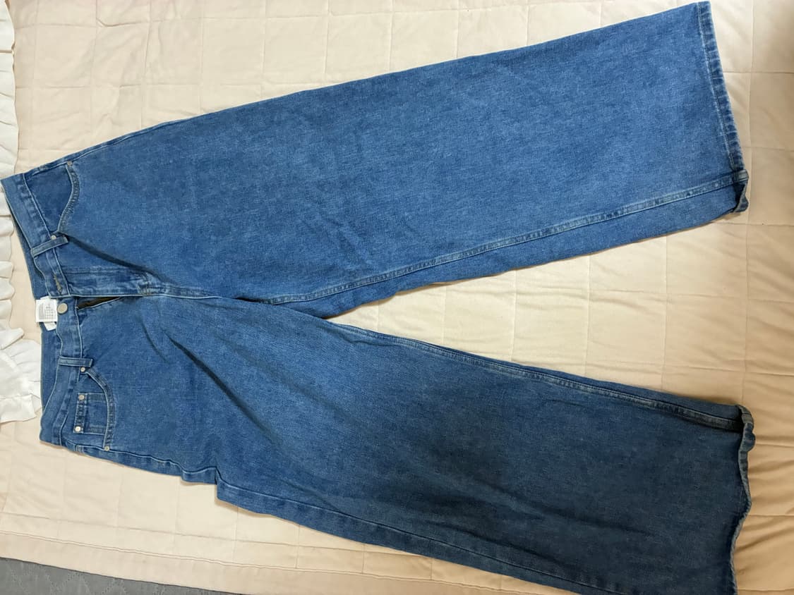 굿라이프웍스 이지 와이드 팬츠 미디움 인디고 상품이미지3