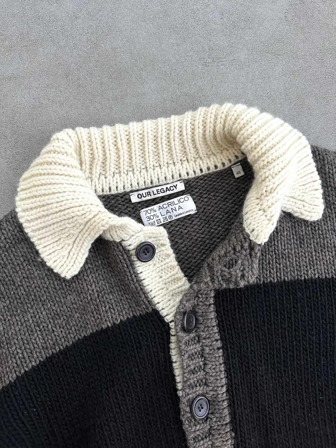 아워레가시 빅피케 스트라이프 니트 상품이미지5