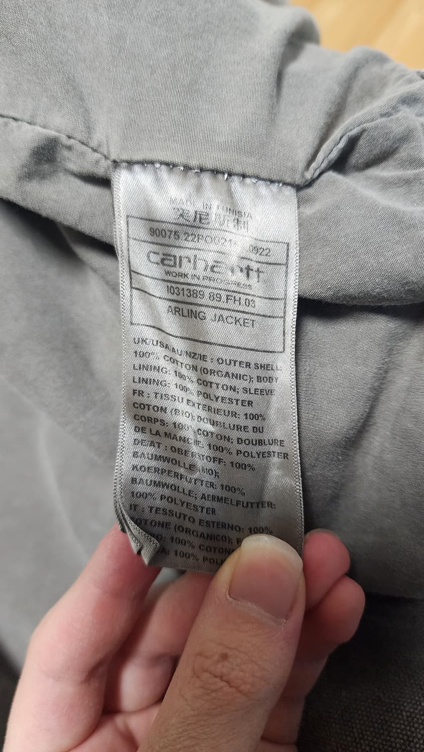 칼하트 WIP 알링 자켓 블랙 페이디드 상품이미지3