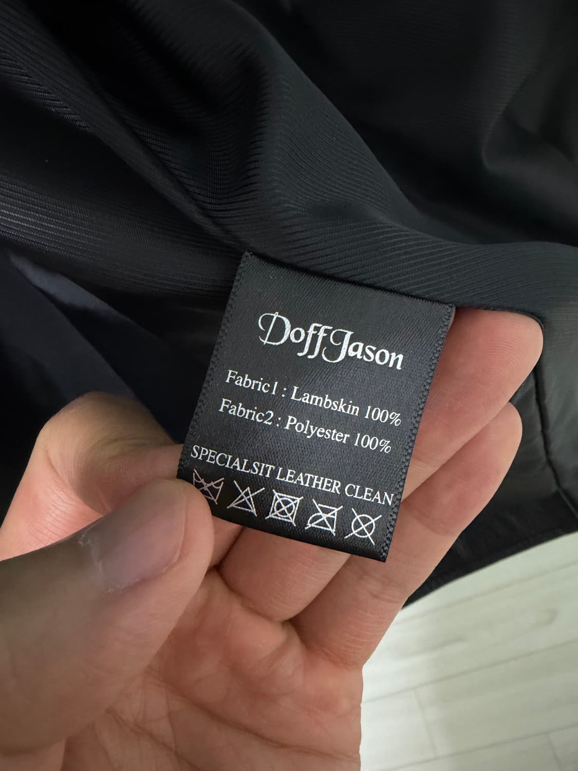 [XL] 도프제이슨 오버핏 램스킨 싱글 자켓 상품이미지4