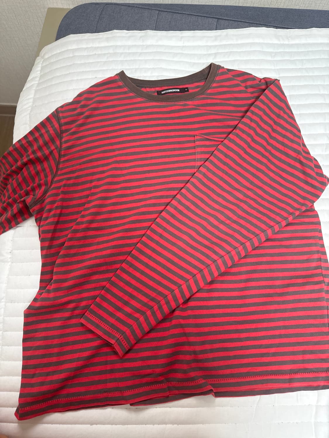 해칭룸 vtg bold stirp pocket tee 스트라이프 티 상품이미지1
