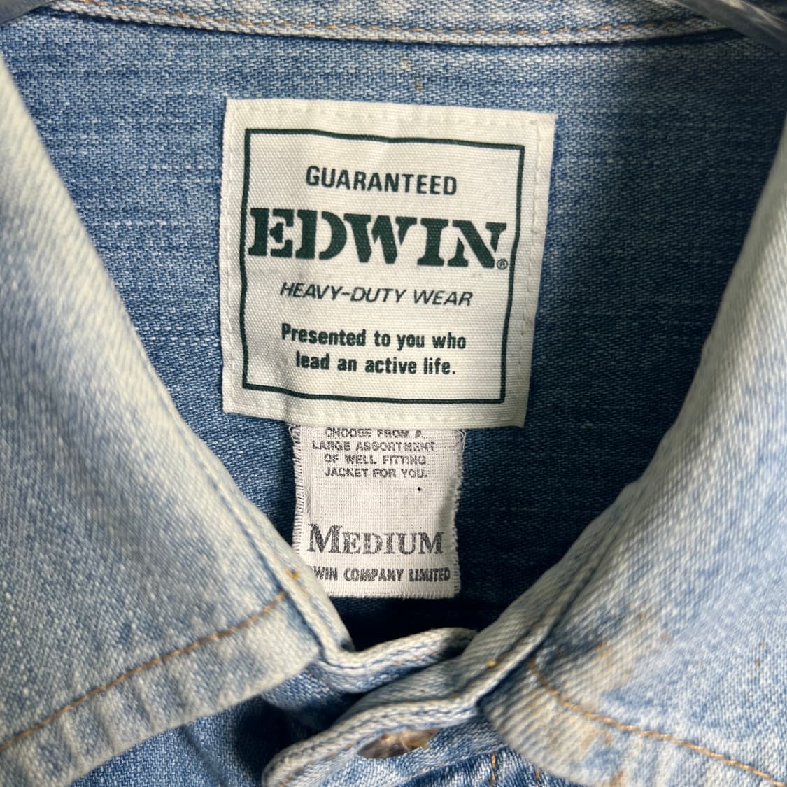 Edwin 에드윈 데님 워크 셔츠 M 상품이미지3