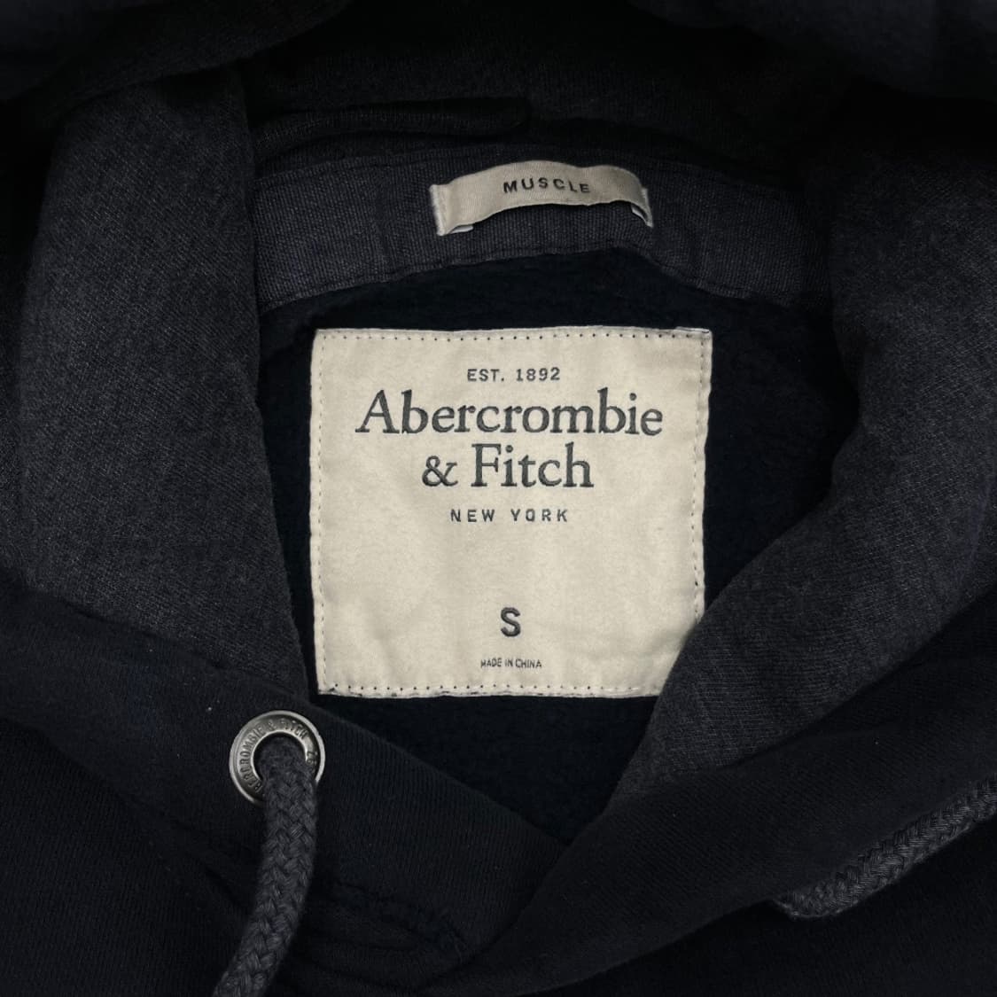 아베크롬비 패치 네이비 후드 S 상품이미지5