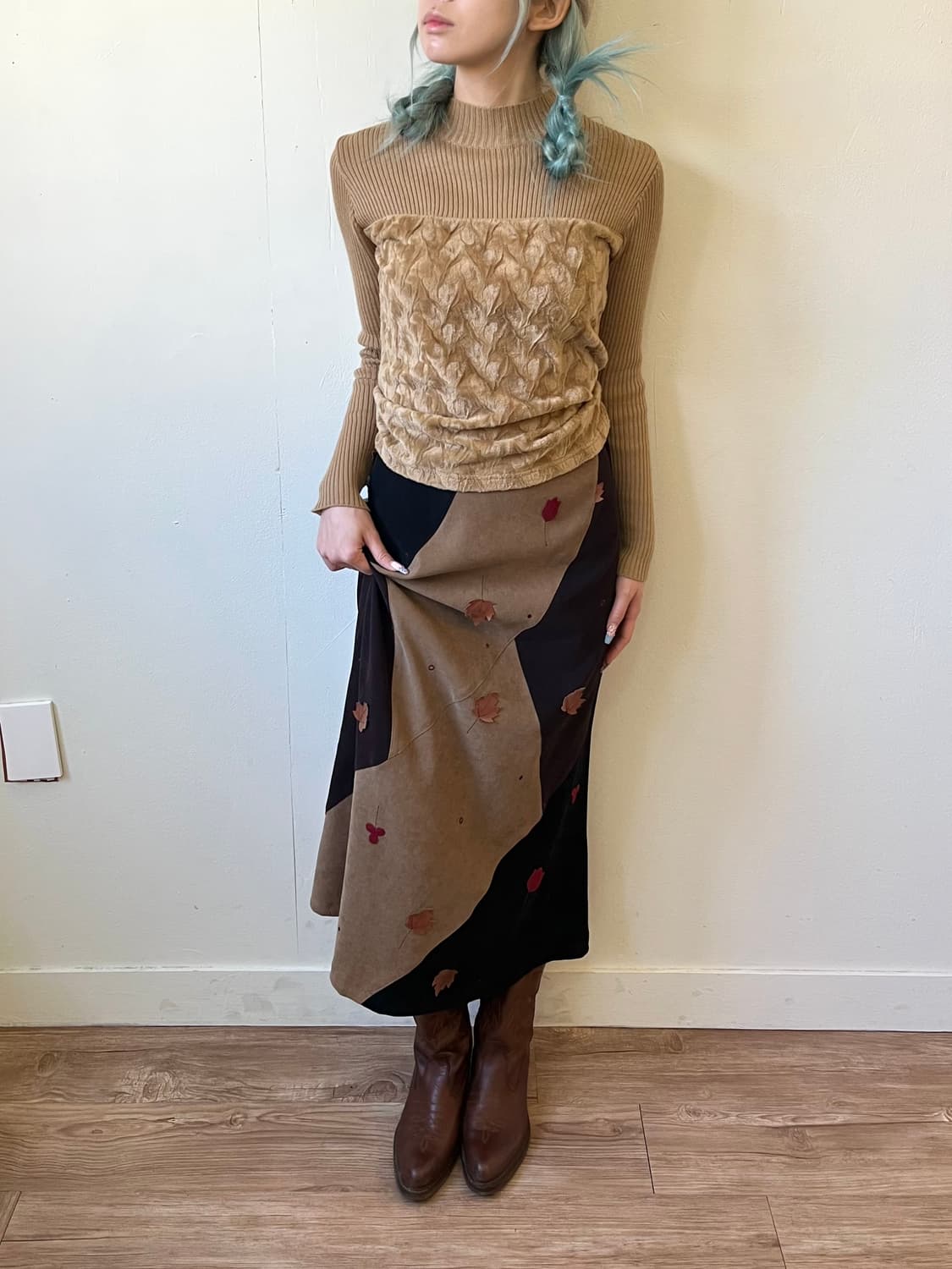 YONGI 패치 스커트 상품이미지7