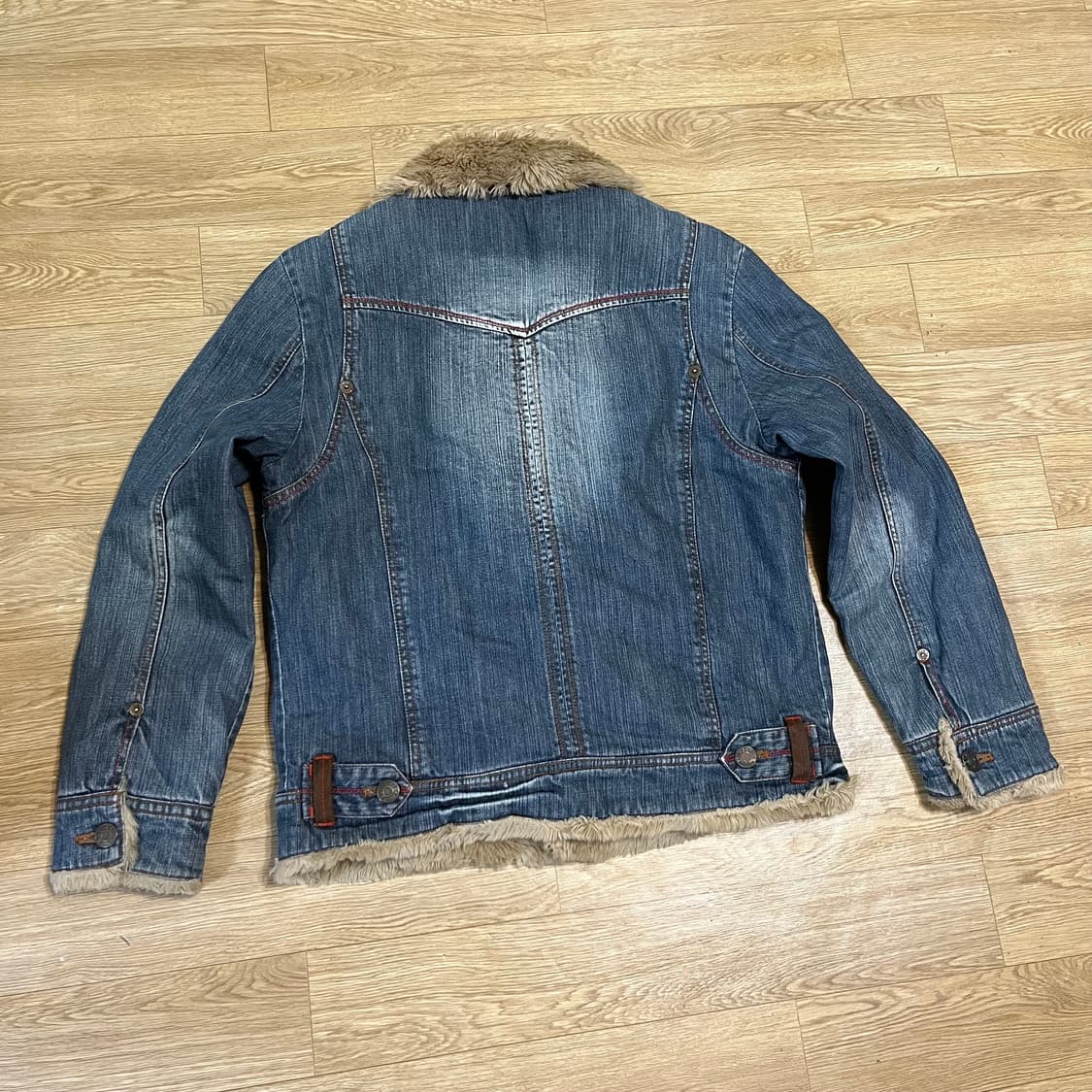 에드윈 빈티지 웨스턴 쉐르파 누빔 데님 청자켓 (95-100) 상품이미지2