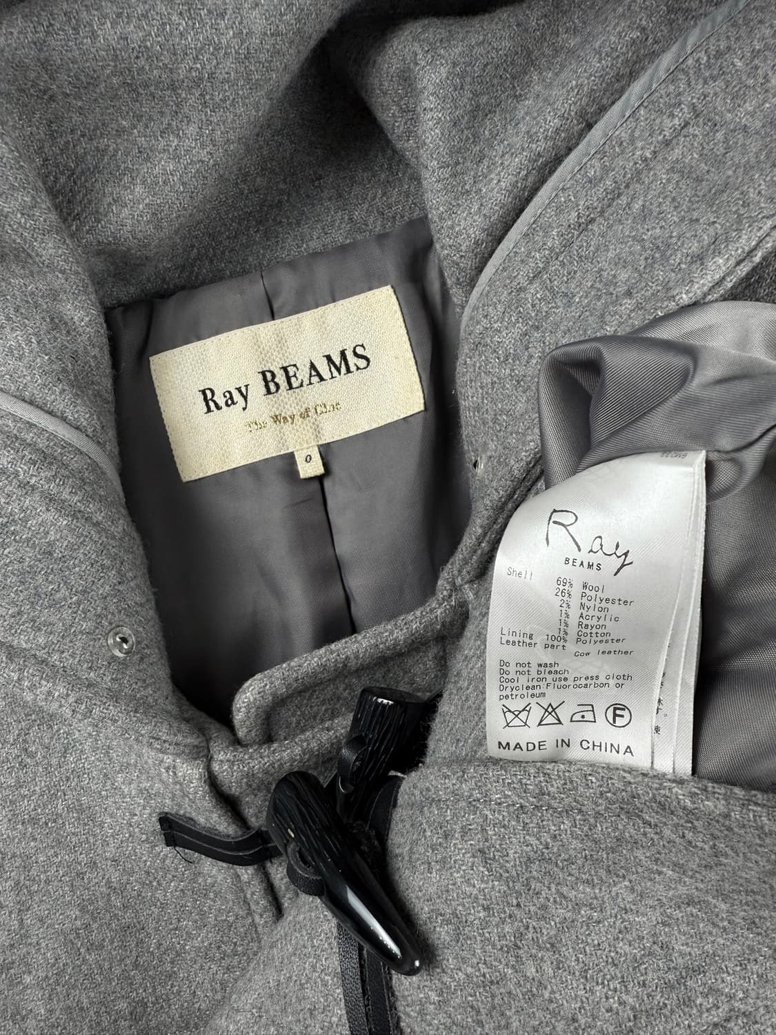 ray beams 울 더플 코트 상품이미지6