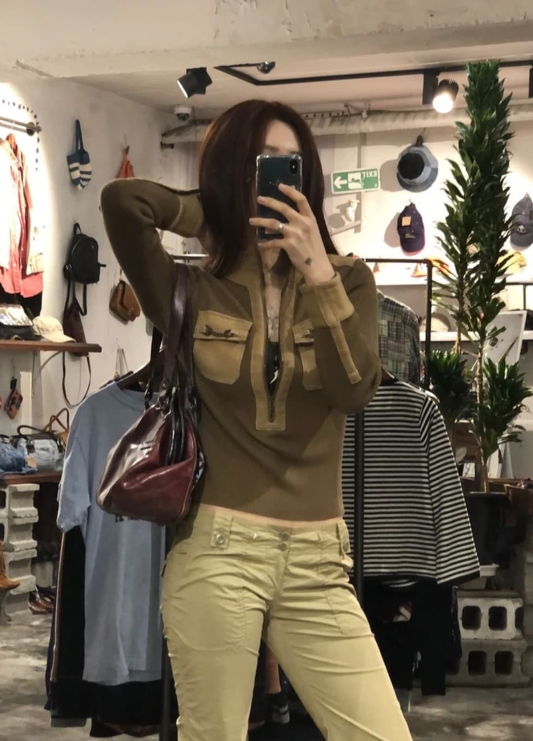 [1939]Epoch brown half zip sweater 상품이미지2
