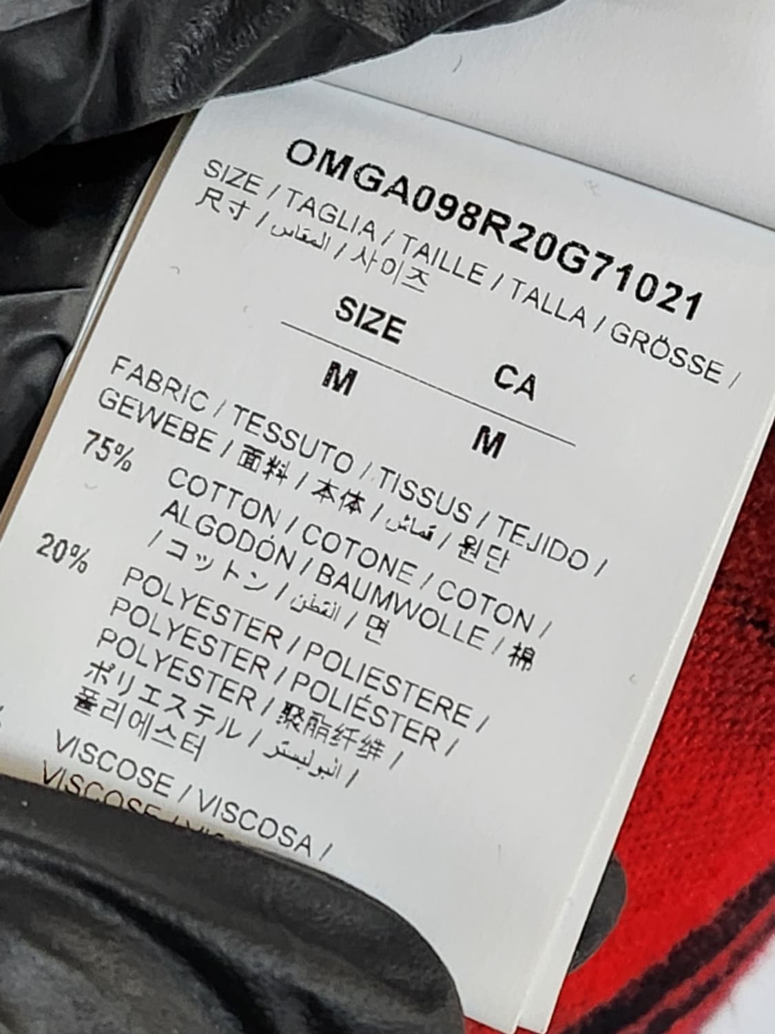 M 오프화이트 레드 애로우 오버핏 남성 셔츠 상품이미지5