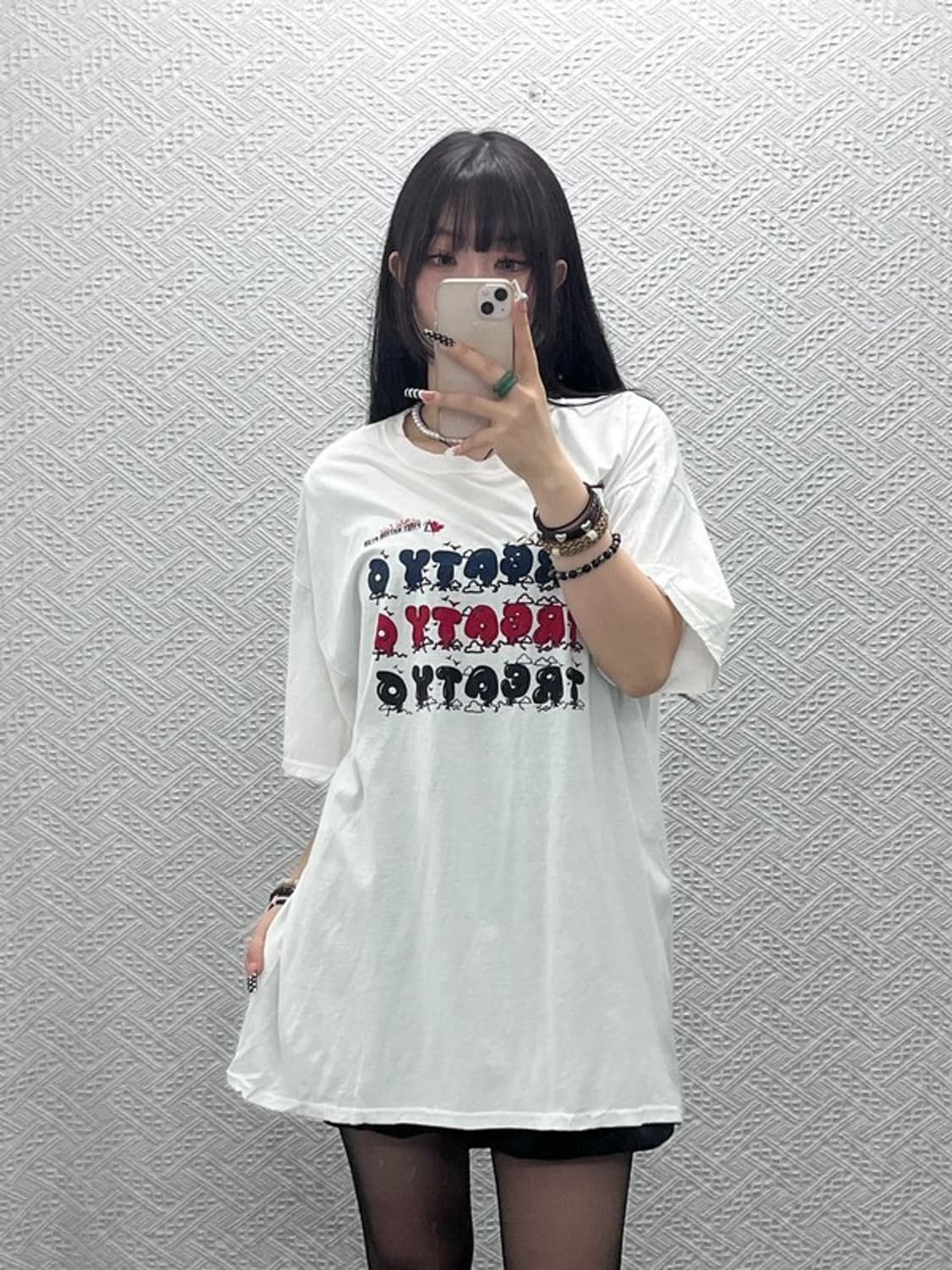 후르츠오브더룸 스트릿 펑크 키치 컬러 프린팅 반팔티 XL C10629 상품이미지1