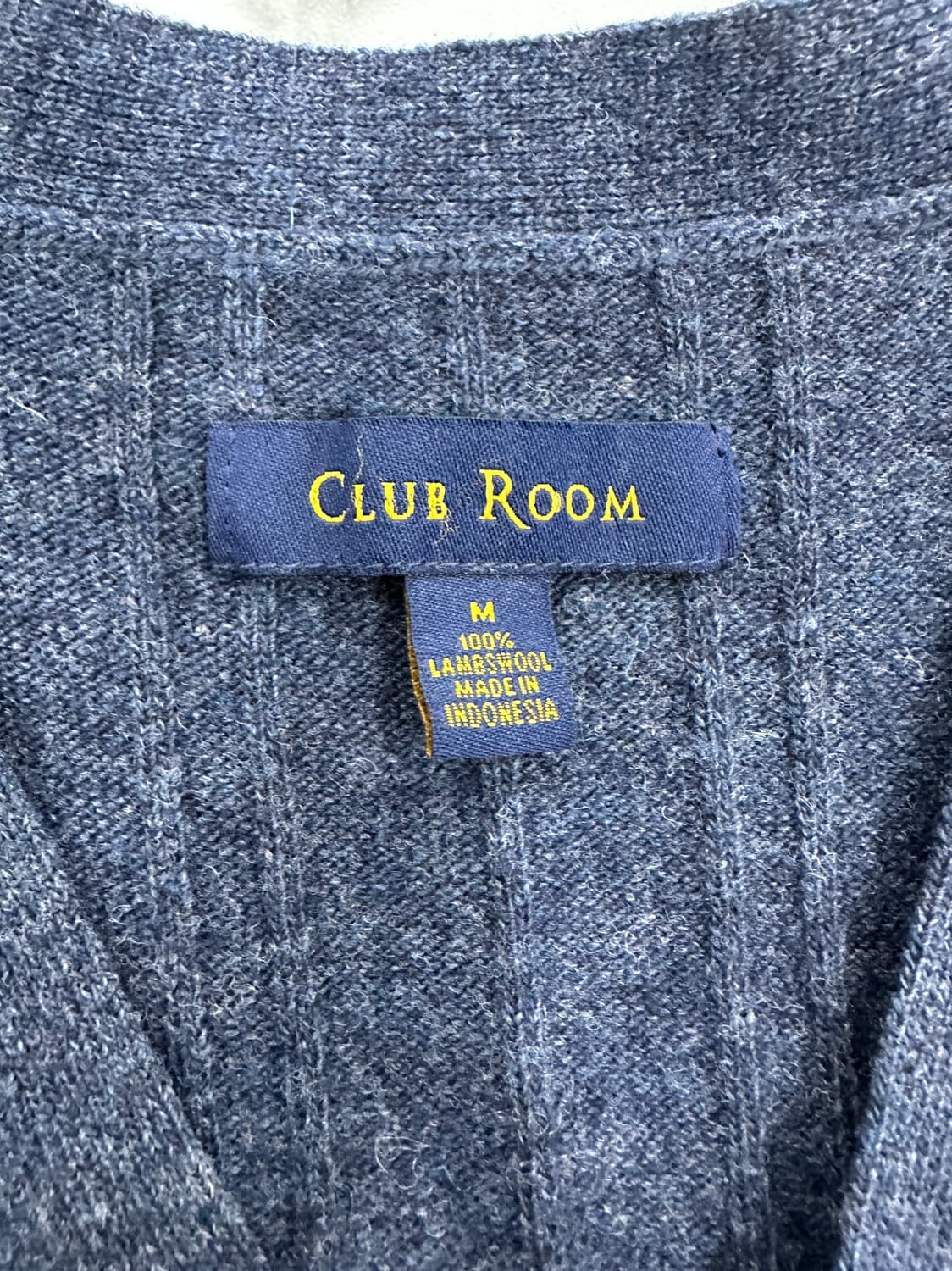 클럽룸 램스울 가디건 베스트 상품이미지3