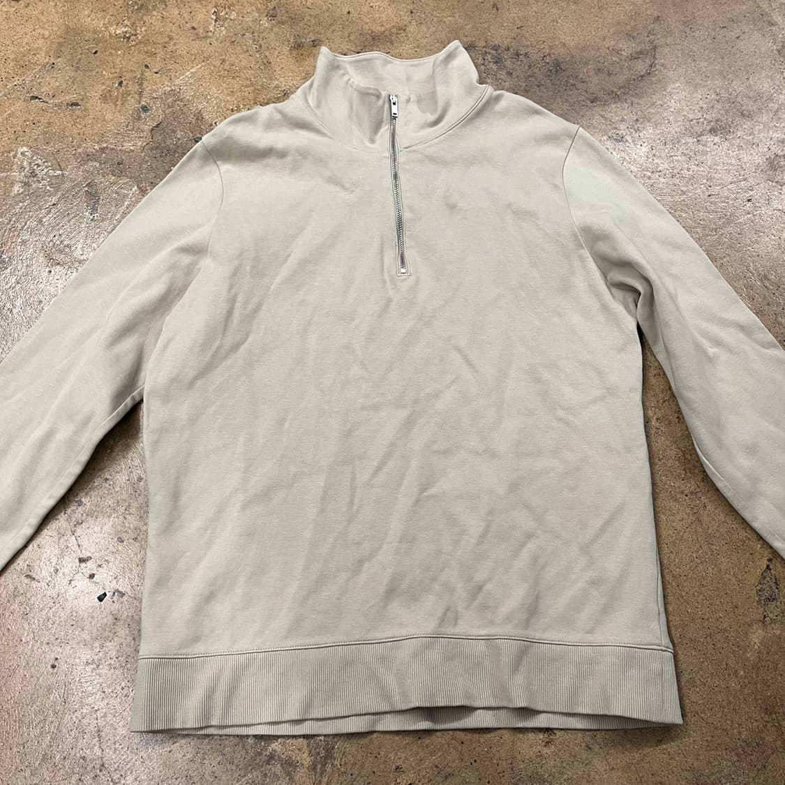 [정품/M] 코스 베이지 하프집업 맨투맨 b14 상품이미지3