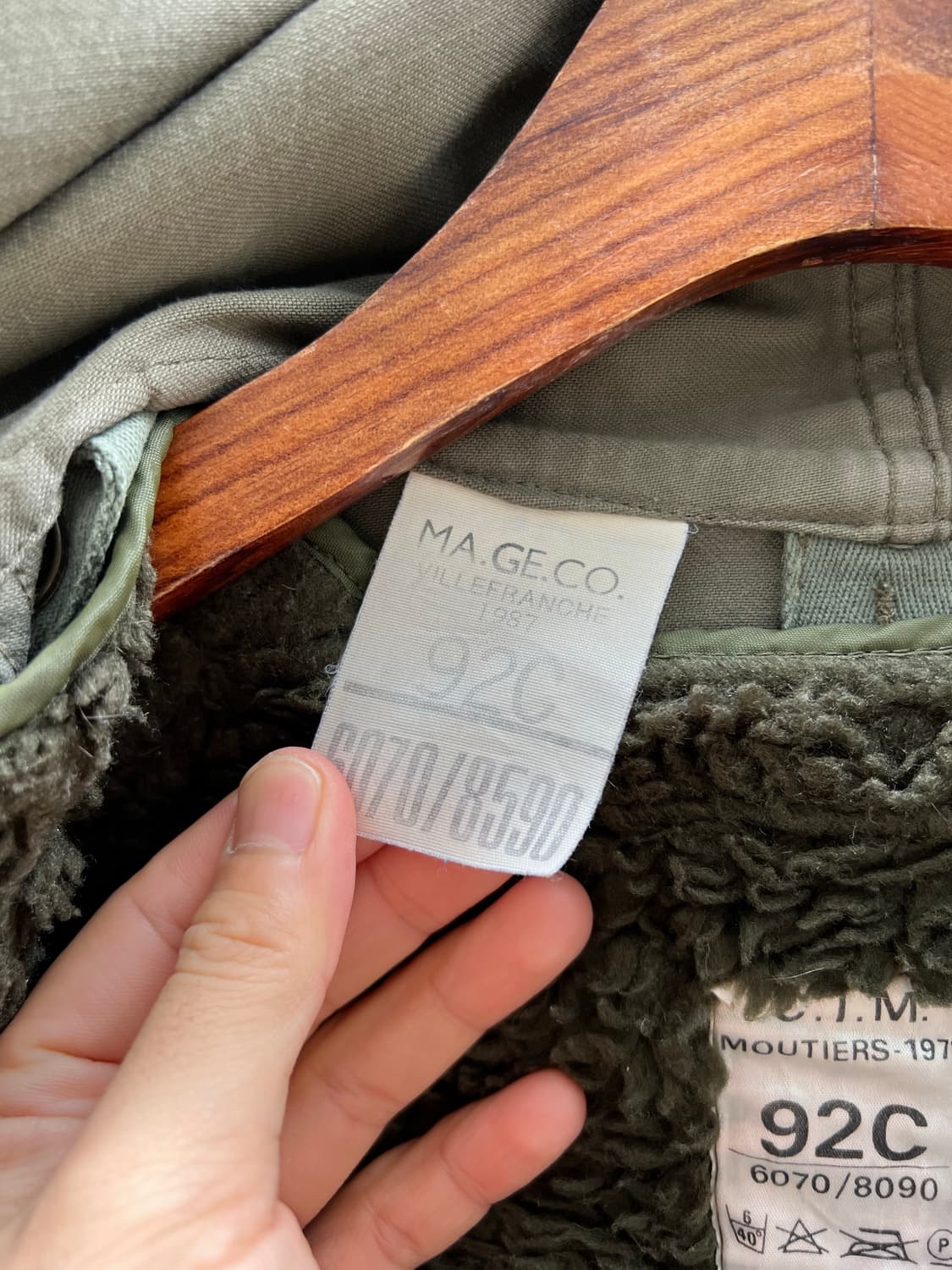 1980s FRENCH ARMY M-64 PARKA 모즈파카 개파카 상품이미지8