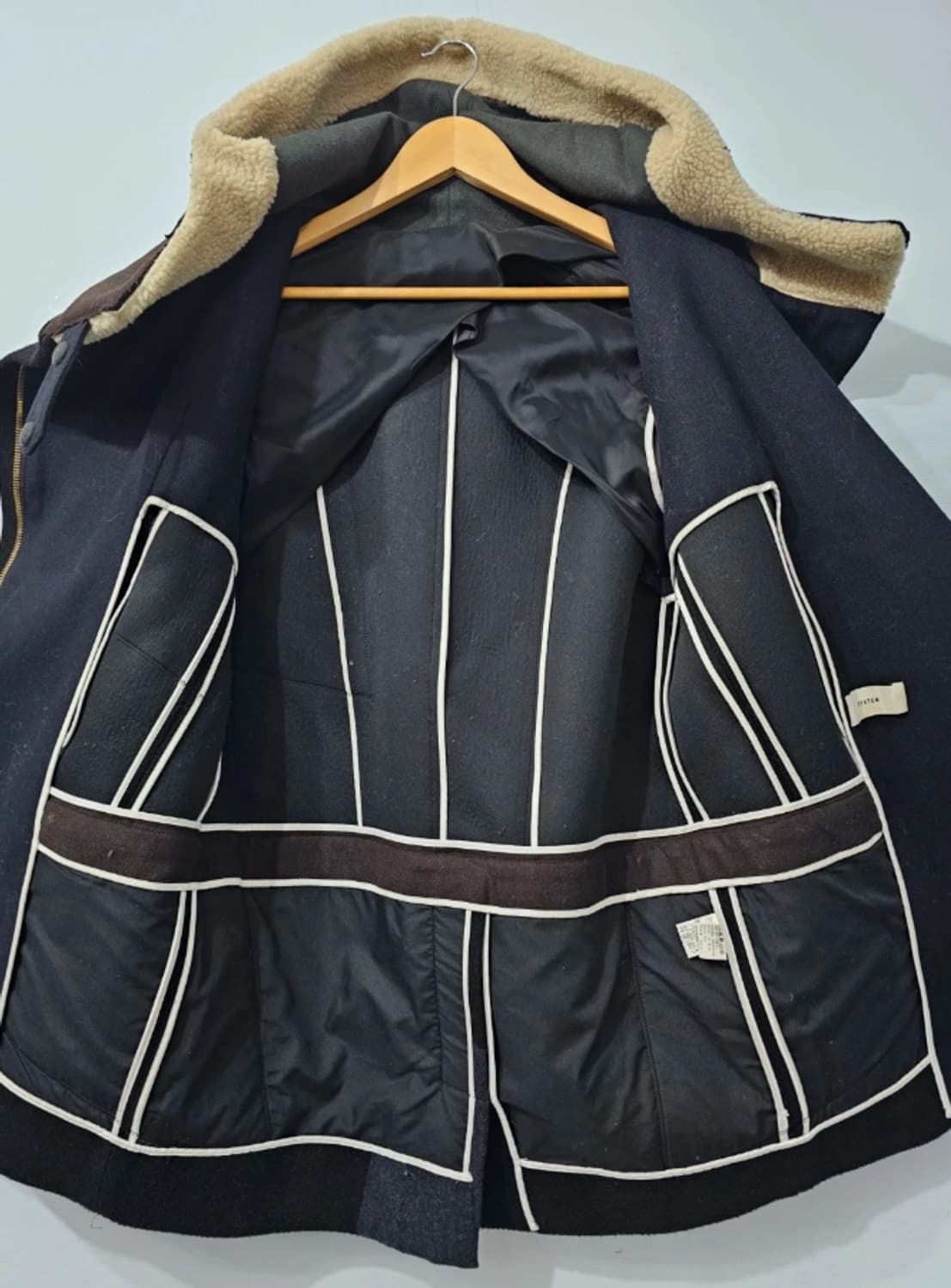 시스템 한섬 SYSTEM 무스탕 후드 패딩 코트 ~55반 상품이미지1