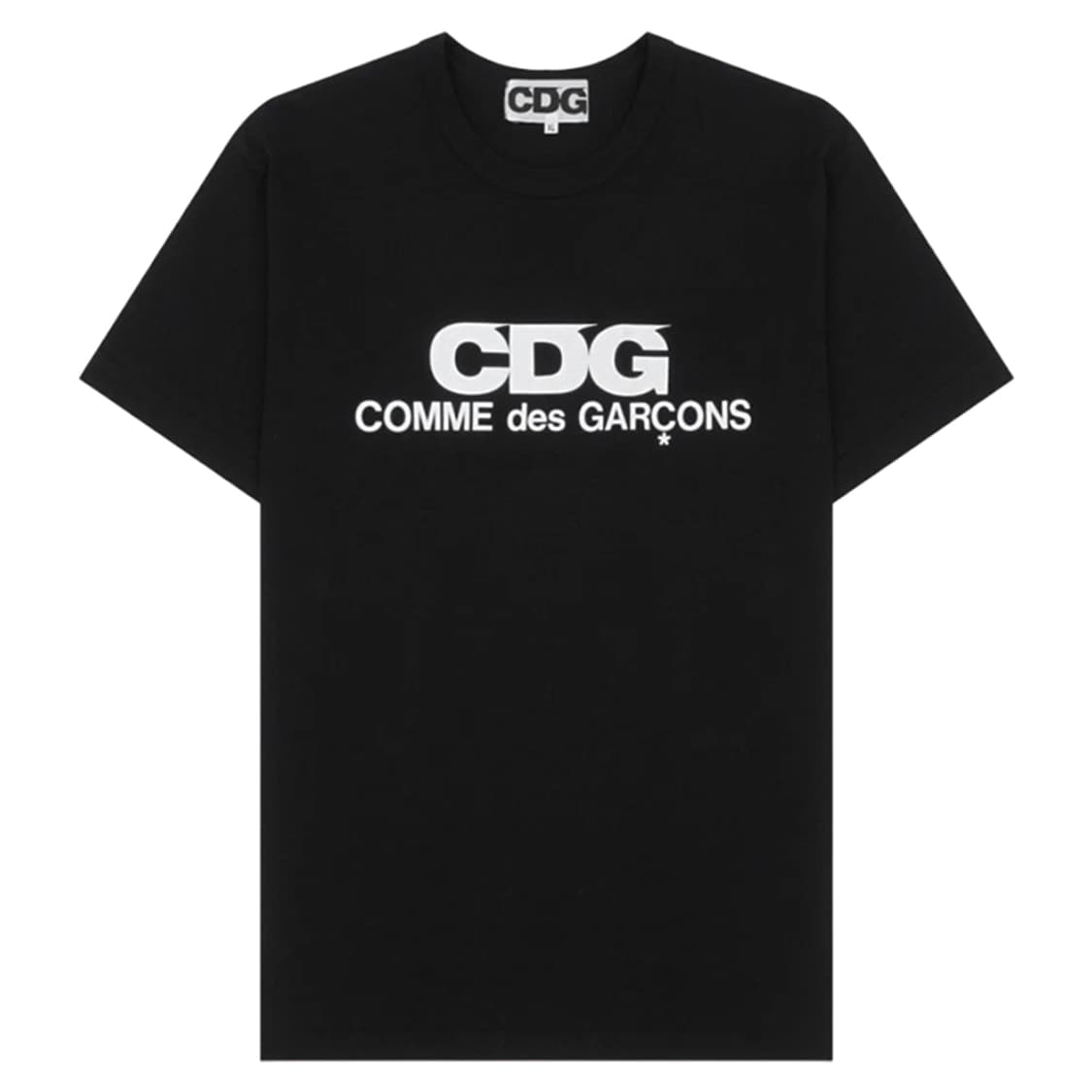CDG 꼼데가르송 로고 반팔 티셔츠 - 블랙 상품이미지1