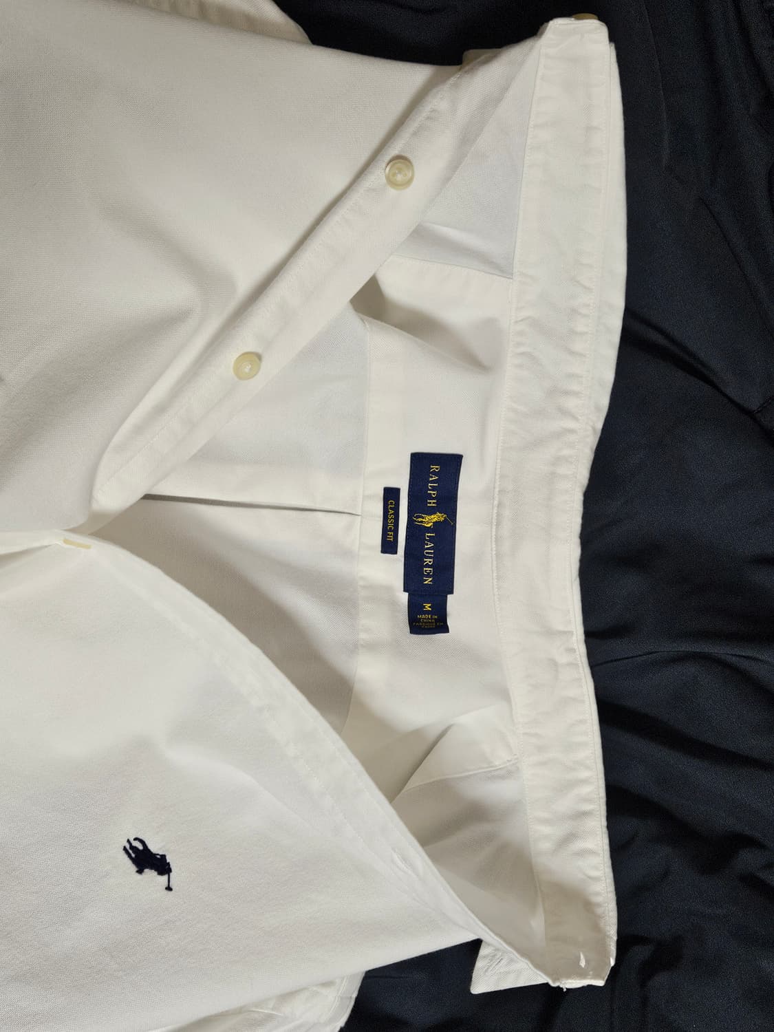 폴로 랄프로렌 클래식핏 셔츠 화이트 M 상품이미지2