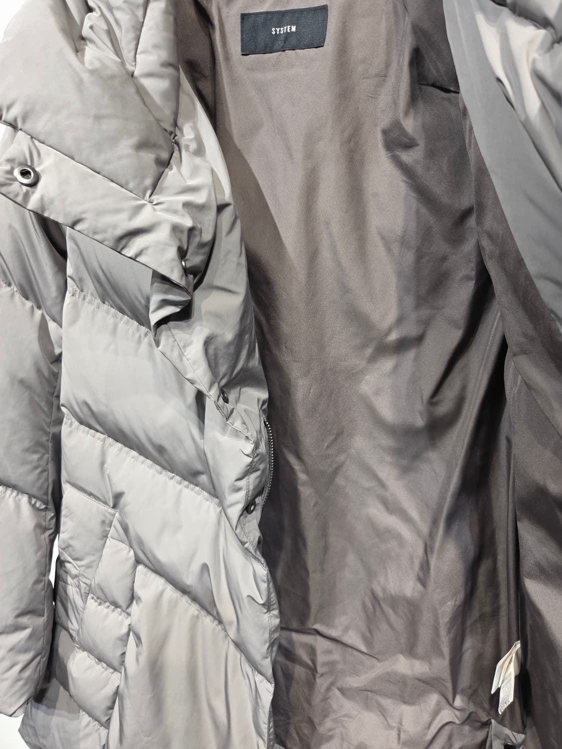 SYSTEM 시스템 하이넥 구스다운 패딩 점퍼 상품이미지7