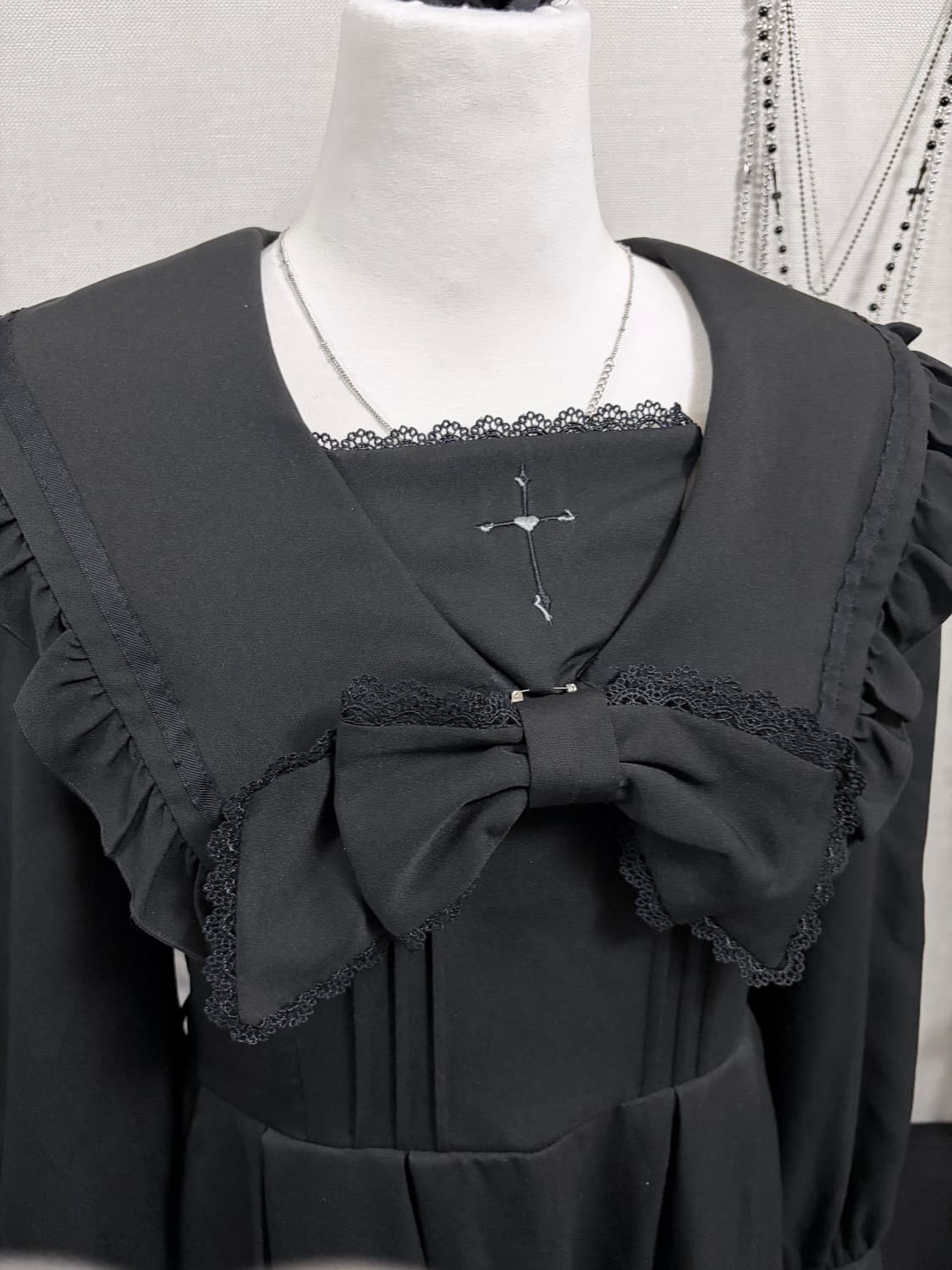 디어마이러브 지뢰계 십자가 롱원피스 상품이미지4