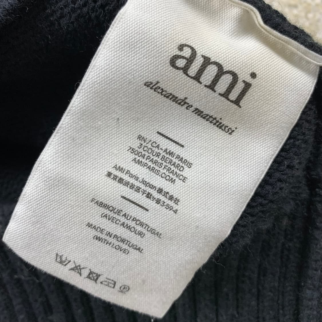 아미 22SS 안타르시아 빅하트 블랙 가디건  상품이미지7