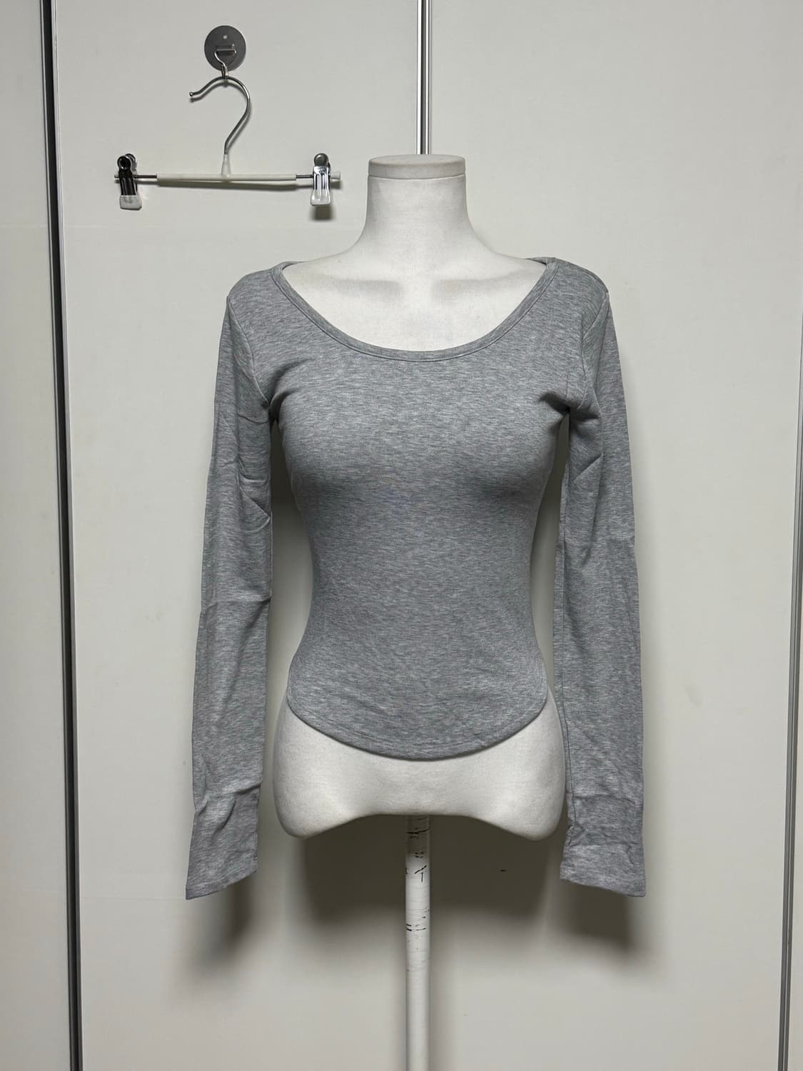 속기모 기본티 그레이  상품이미지1