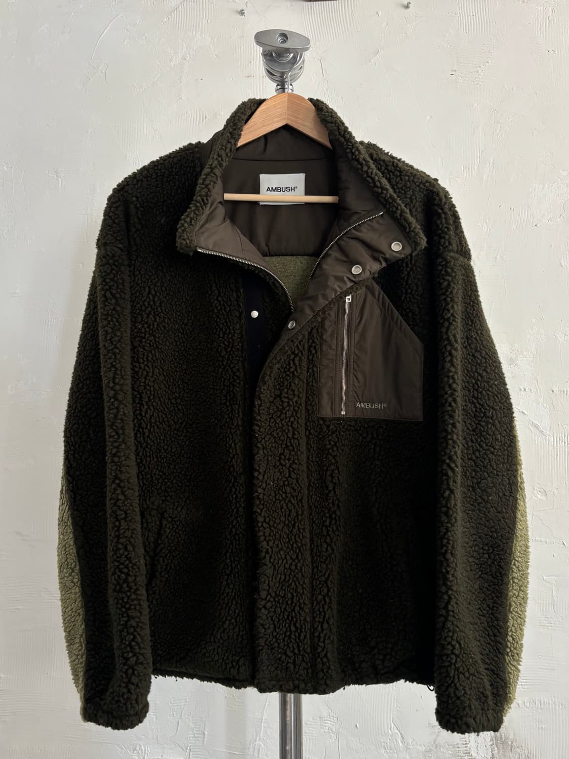 AMBUSH 앰부쉬 투톤 플리스 풀집 자켓 상품이미지1