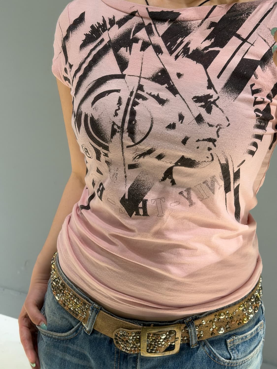 Diesel signature printing detail top 상품이미지4