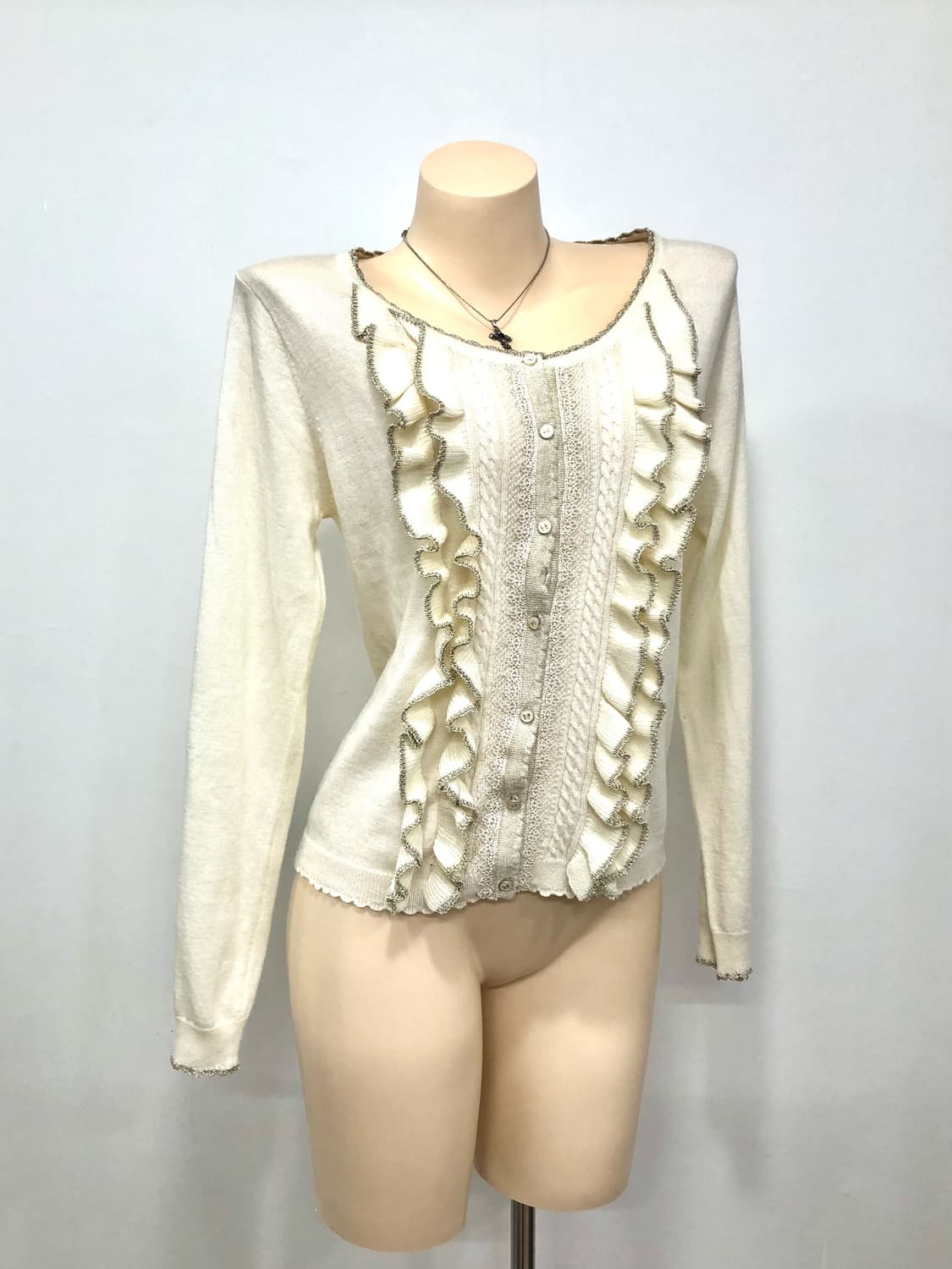 AXES FEMME ivory lace cardigan  상품이미지1