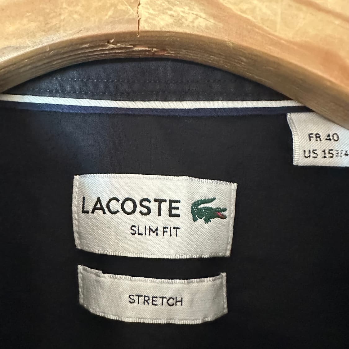 100 라코스테 슬림 셔츠 스판 상품이미지3