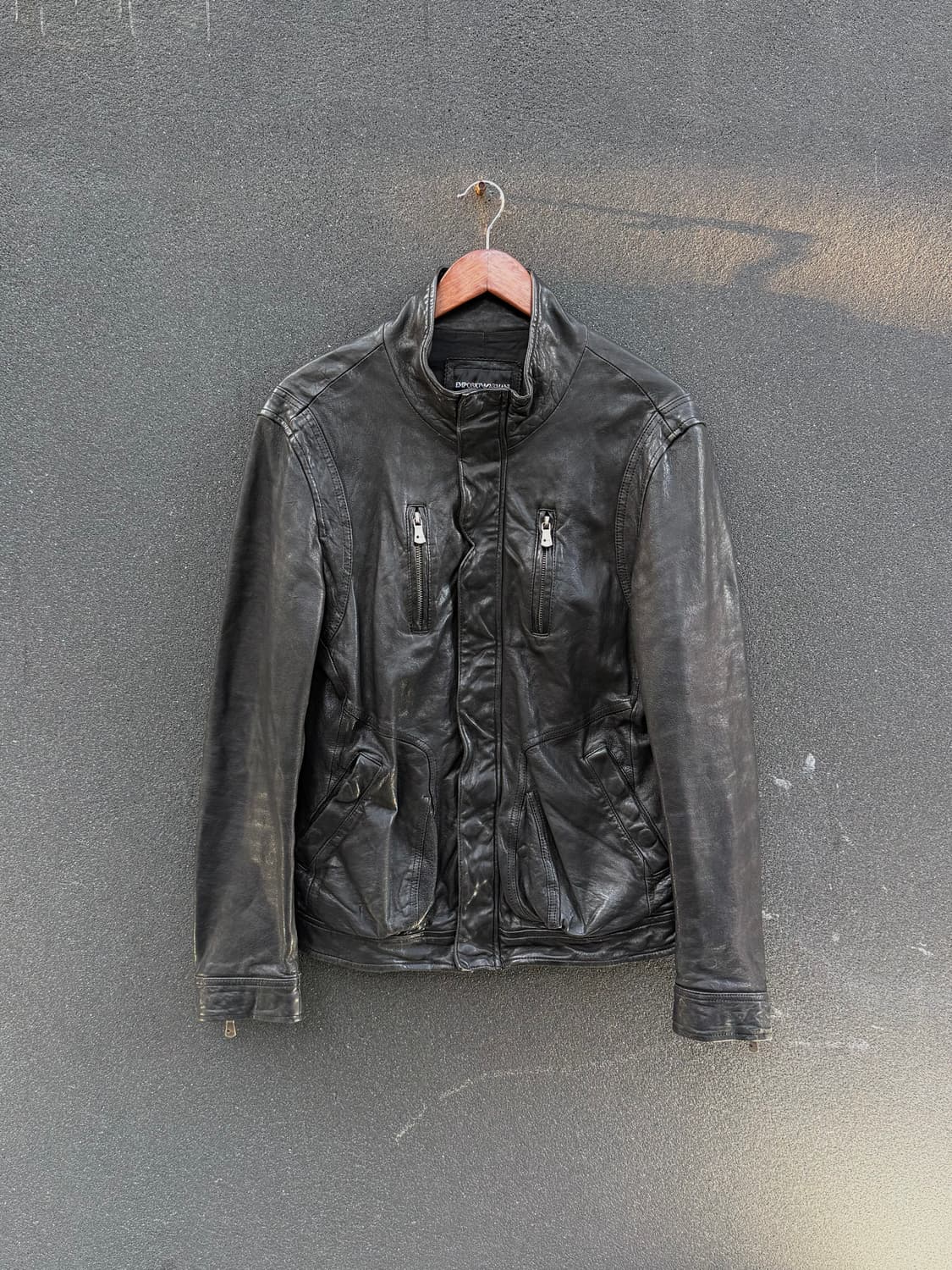 Emporio Armani Leather Jacket 상품이미지1