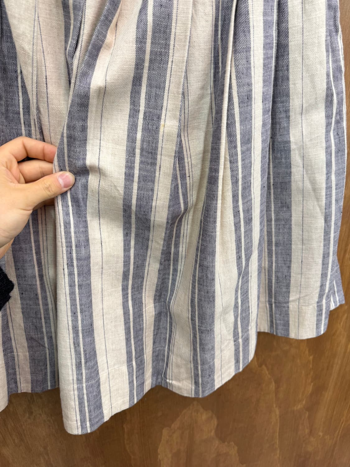 Mhl 마가렛 호웰 린넨 플리츠 미디 스커트 상품이미지4