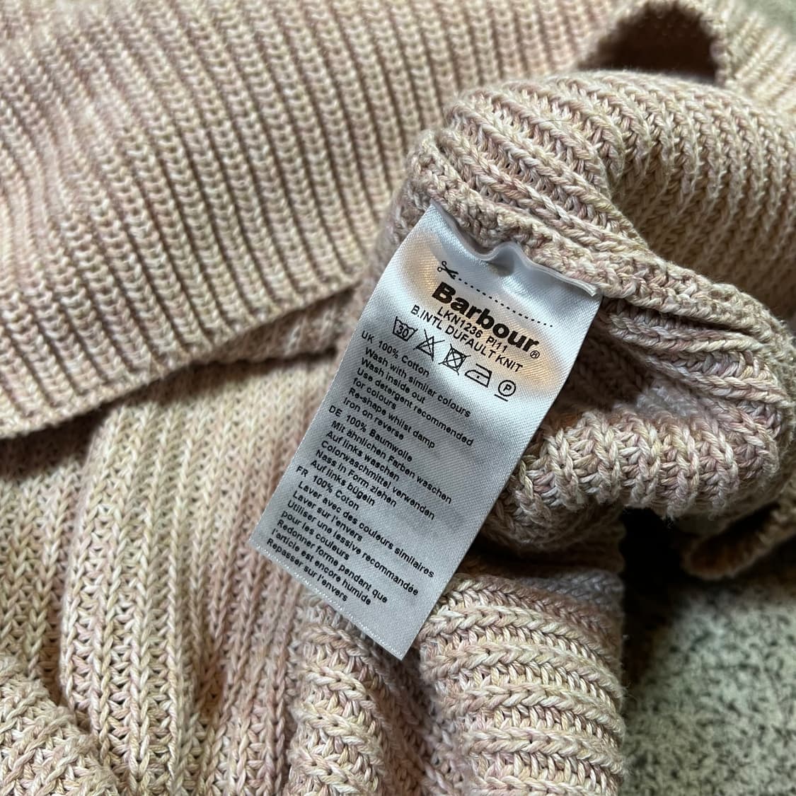 Barbour 바버 베이직 코튼 니트 상품이미지4