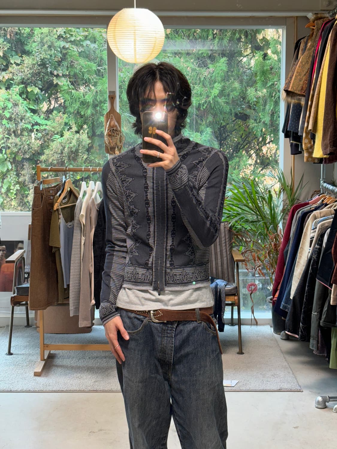 히로코 비스 니트 집업 자켓 상품이미지3