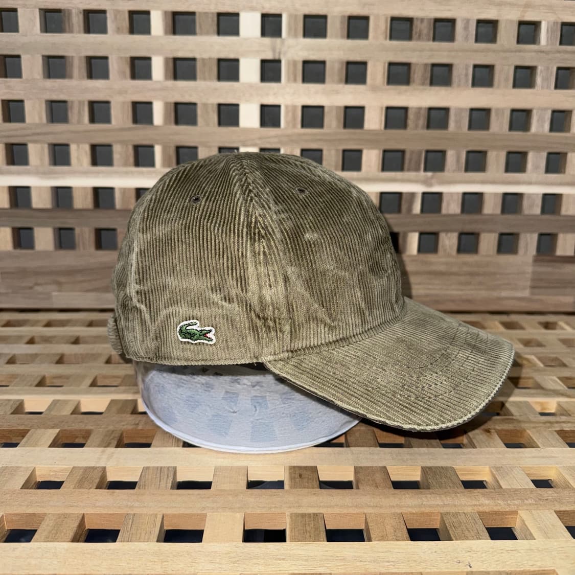 라코스테 코듀로이 카키 캡 상품이미지3