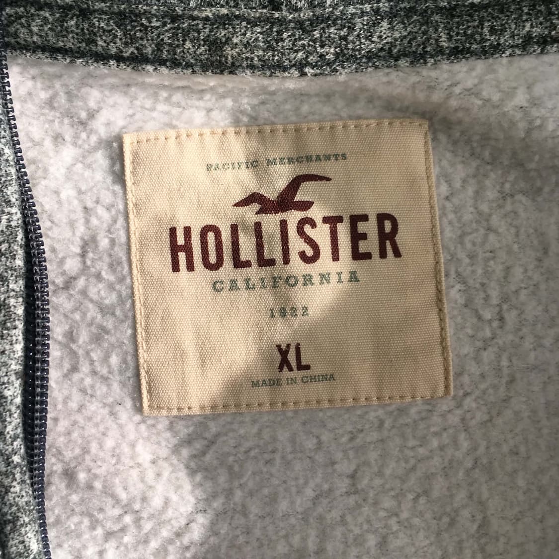 홀리스터 y2k 올드스쿨 그레이 후드집업 희귀져지(XL) 상품이미지5