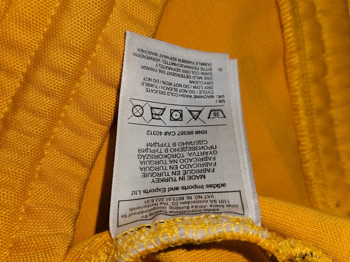 아디다스 x 제레미스캇 딥 테이프 트레이닝 팬츠 바지 한정판 M 머스타드 상품이미지5