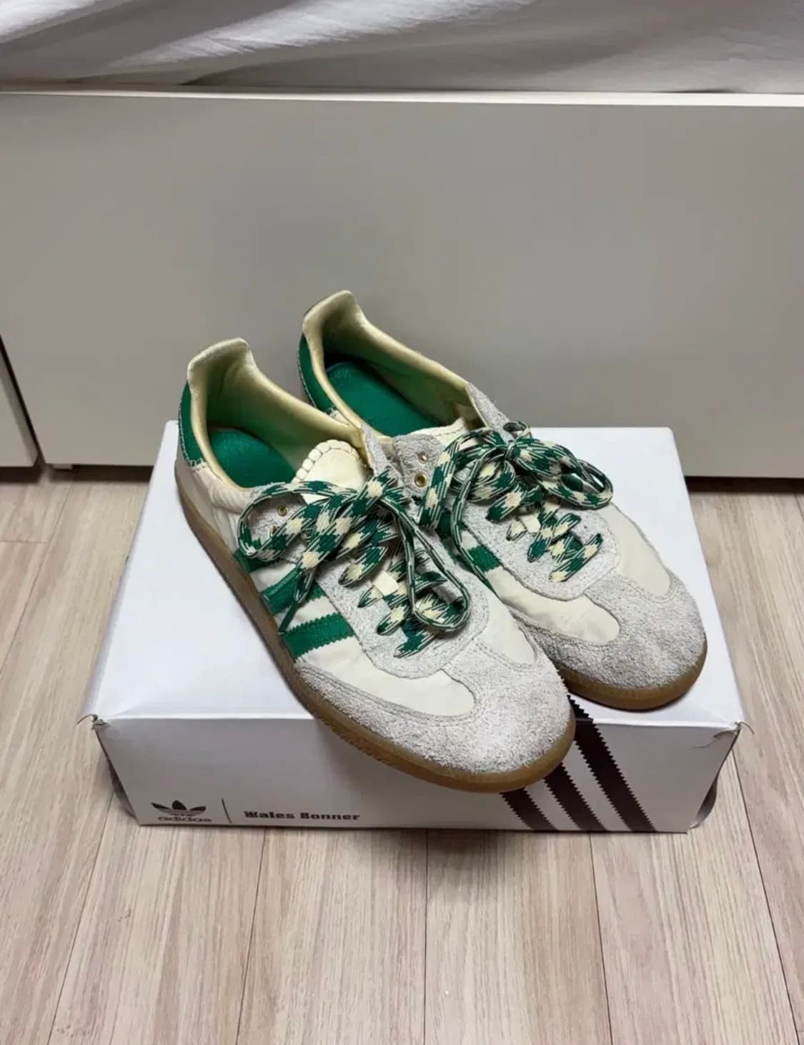 [285] 아디다스 웨일즈보너 웨일스보너 삼바 화이트 그린 상품이미지1