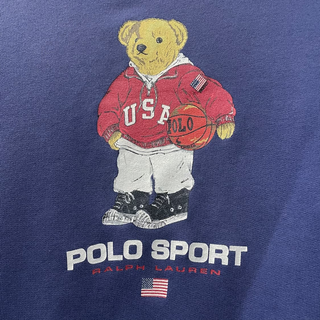 90s 폴로 스포츠 폴로 베어 프린팅 스웻 셔츠 맨투맨 N21 상품이미지5
