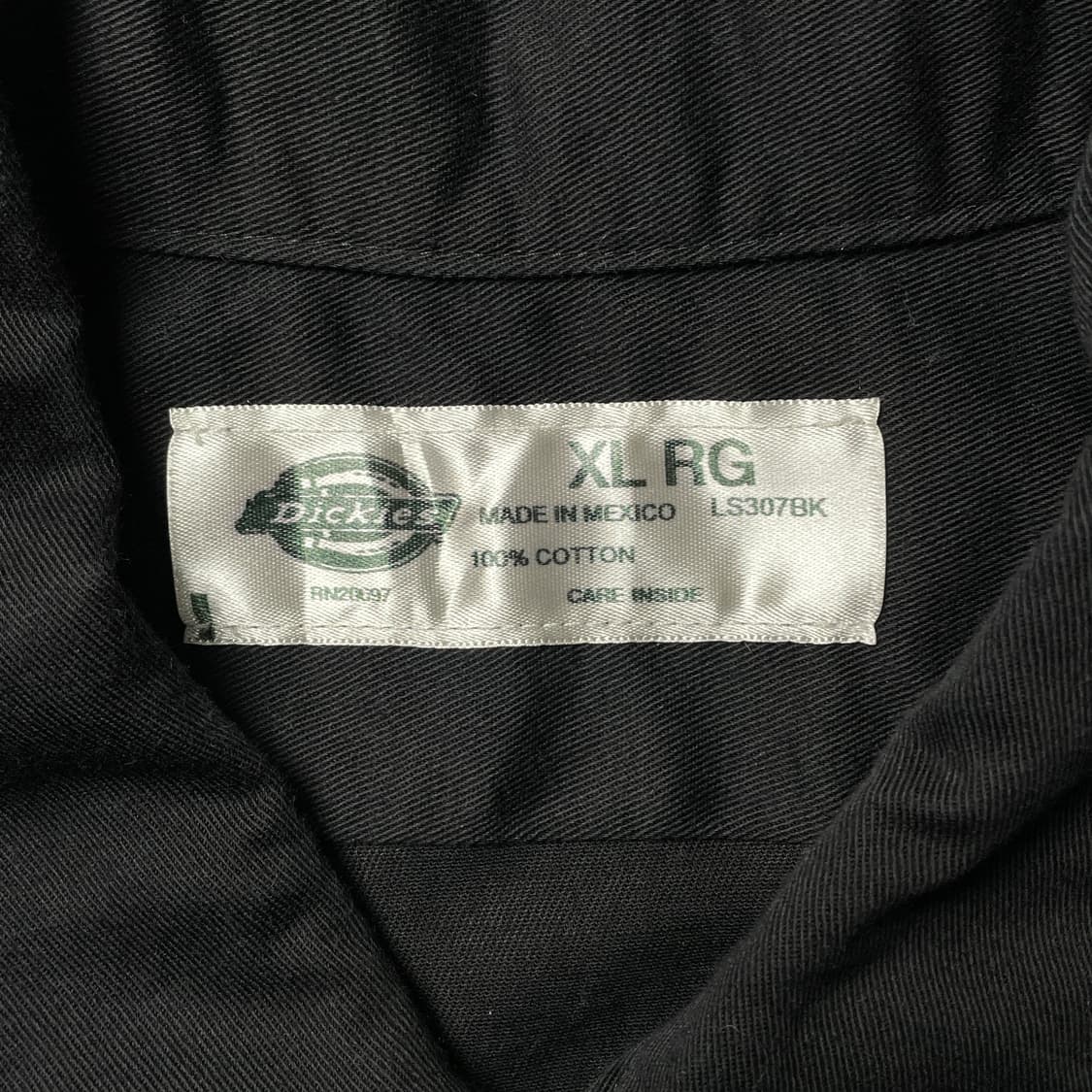 DICKIES 디키즈 빈티지 블랙 코튼 워크 셔츠 A00908 상품이미지9