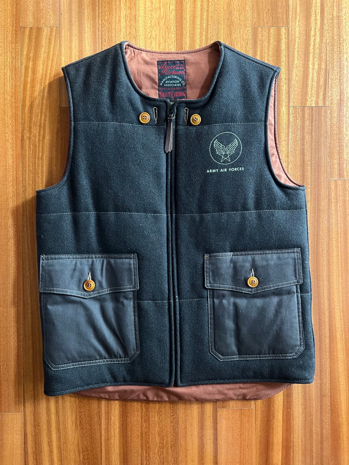 38) 버즈릭슨 에이비에이션 울 베스트 상품이미지1