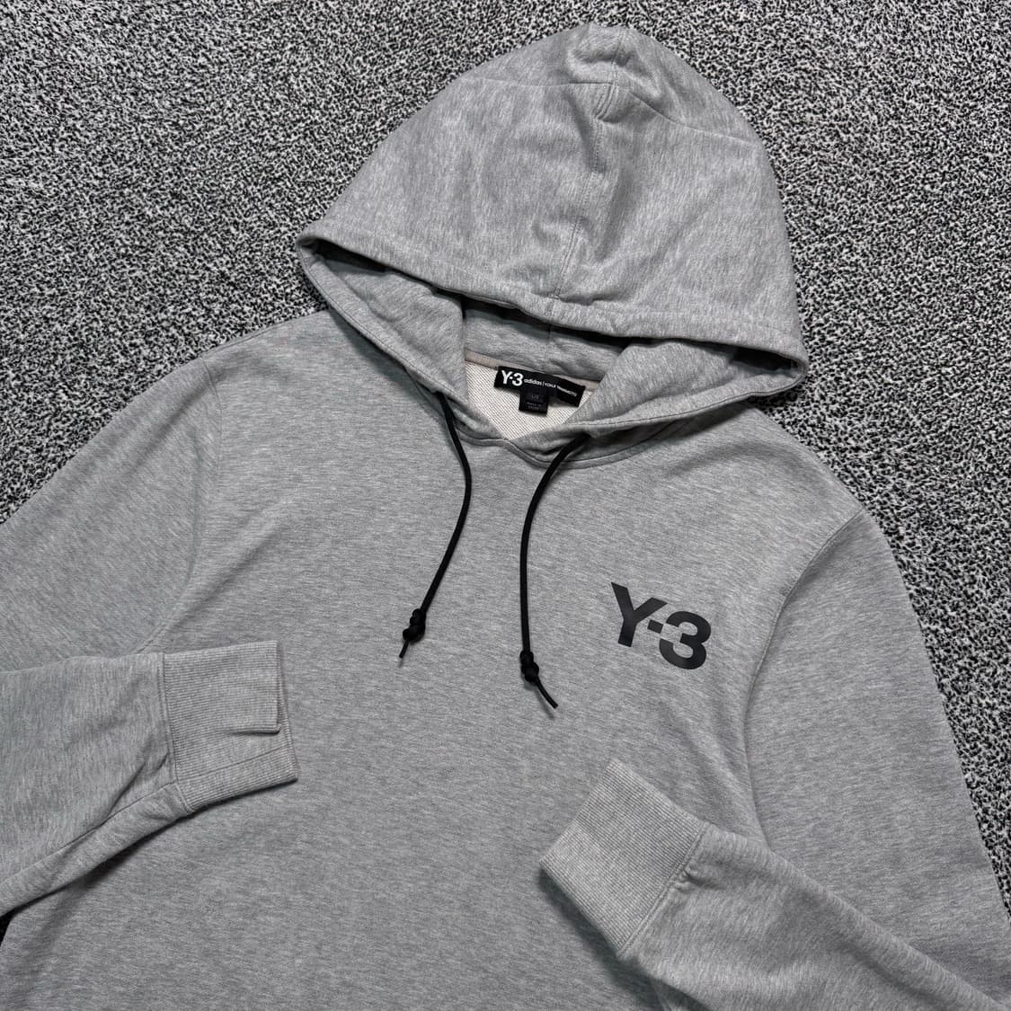 Name : Y-3 요지야마모토 시그니처로고 그레이컬러 후드티 :)  상품이미지2