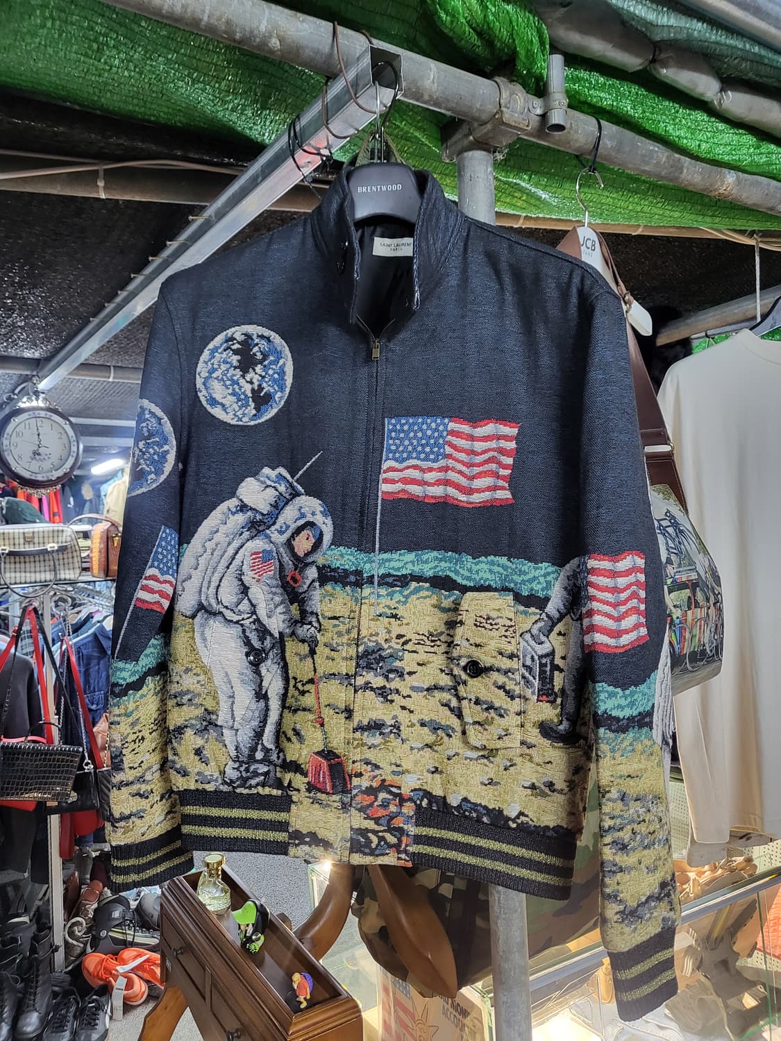 우주인 자수 서프 문랜딩 자켓 상품이미지1