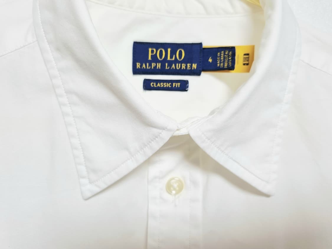 여성 QR인증 폴로 POLO 화이트 흰색 긴팔 셔츠 남방 상품이미지3