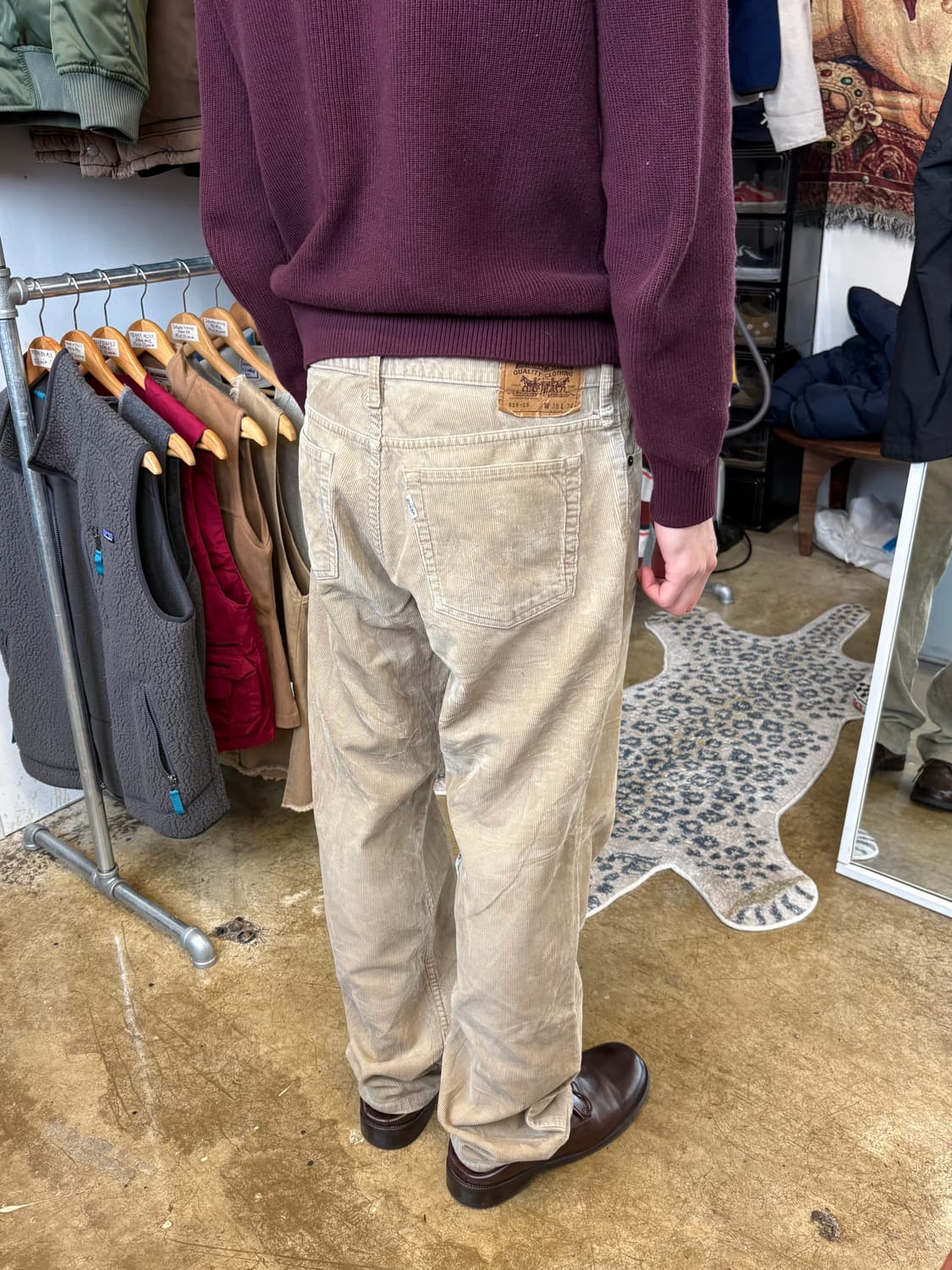 90s 93년 생산 화이트탭 코듀로이 리바이스 상품이미지1