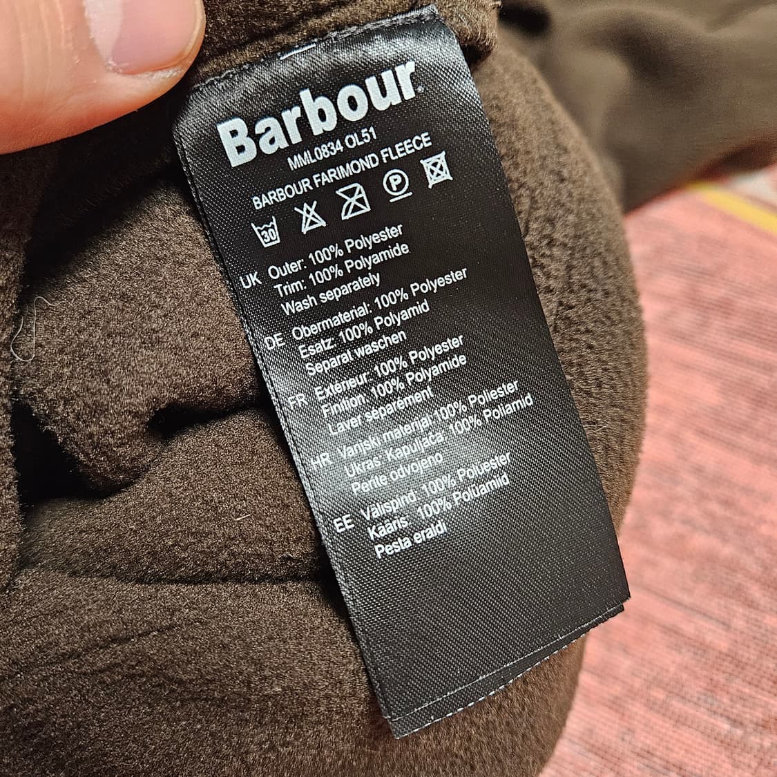 바버 하프집업 플리스 풀오버 상품이미지6