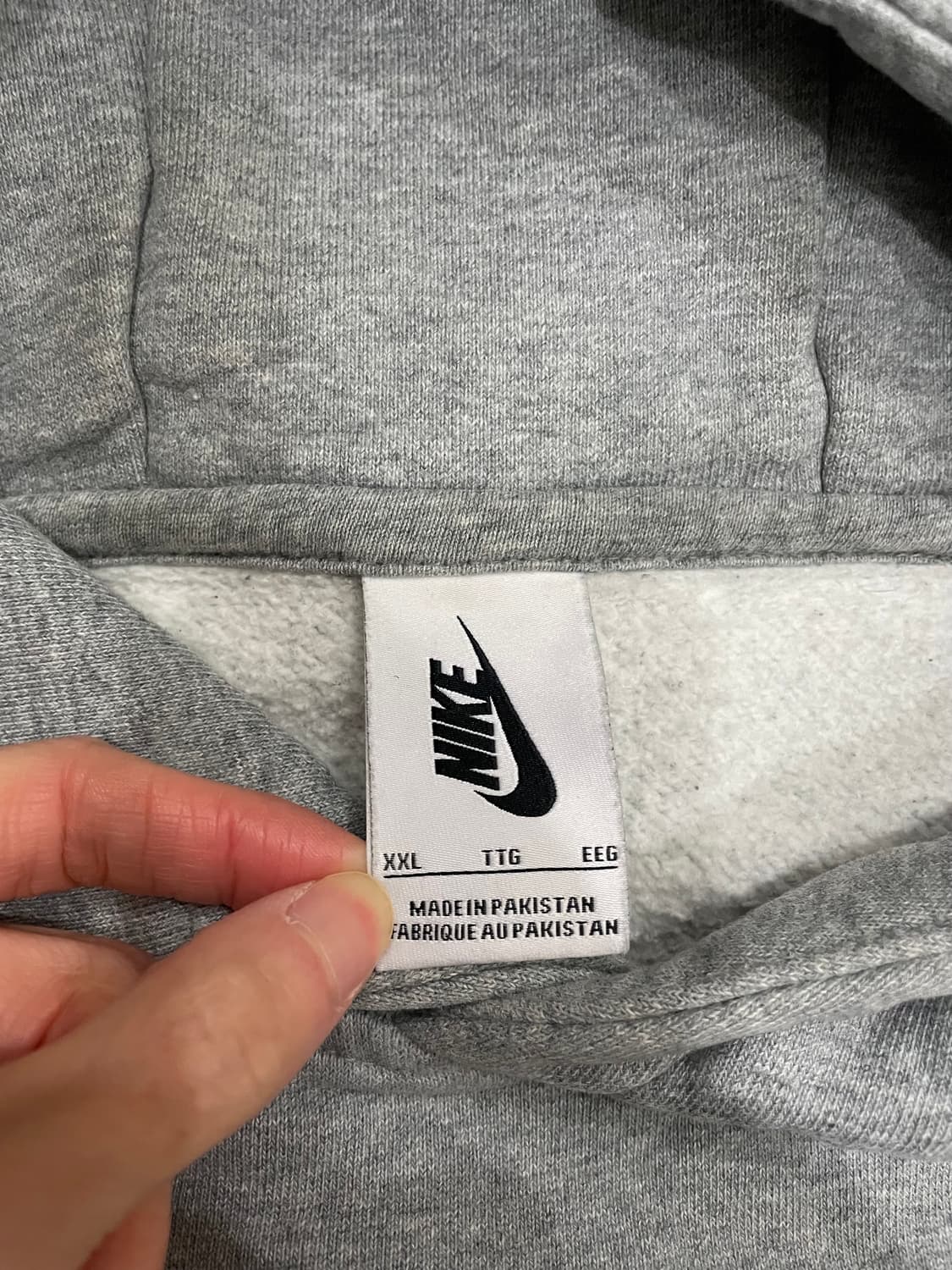 나이키 NGR 솔로 스우시 플리스 후드티 그레이 상품이미지7