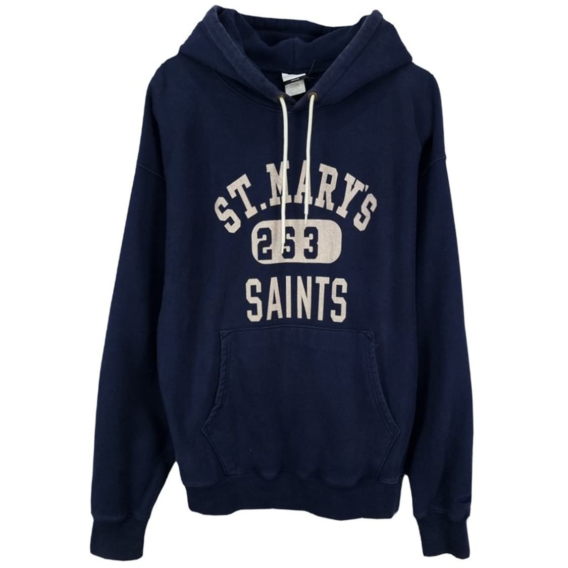 아웃스탠딩 그래픽 프린팅 오버핏 후드티 네이비 M16536 상품이미지2