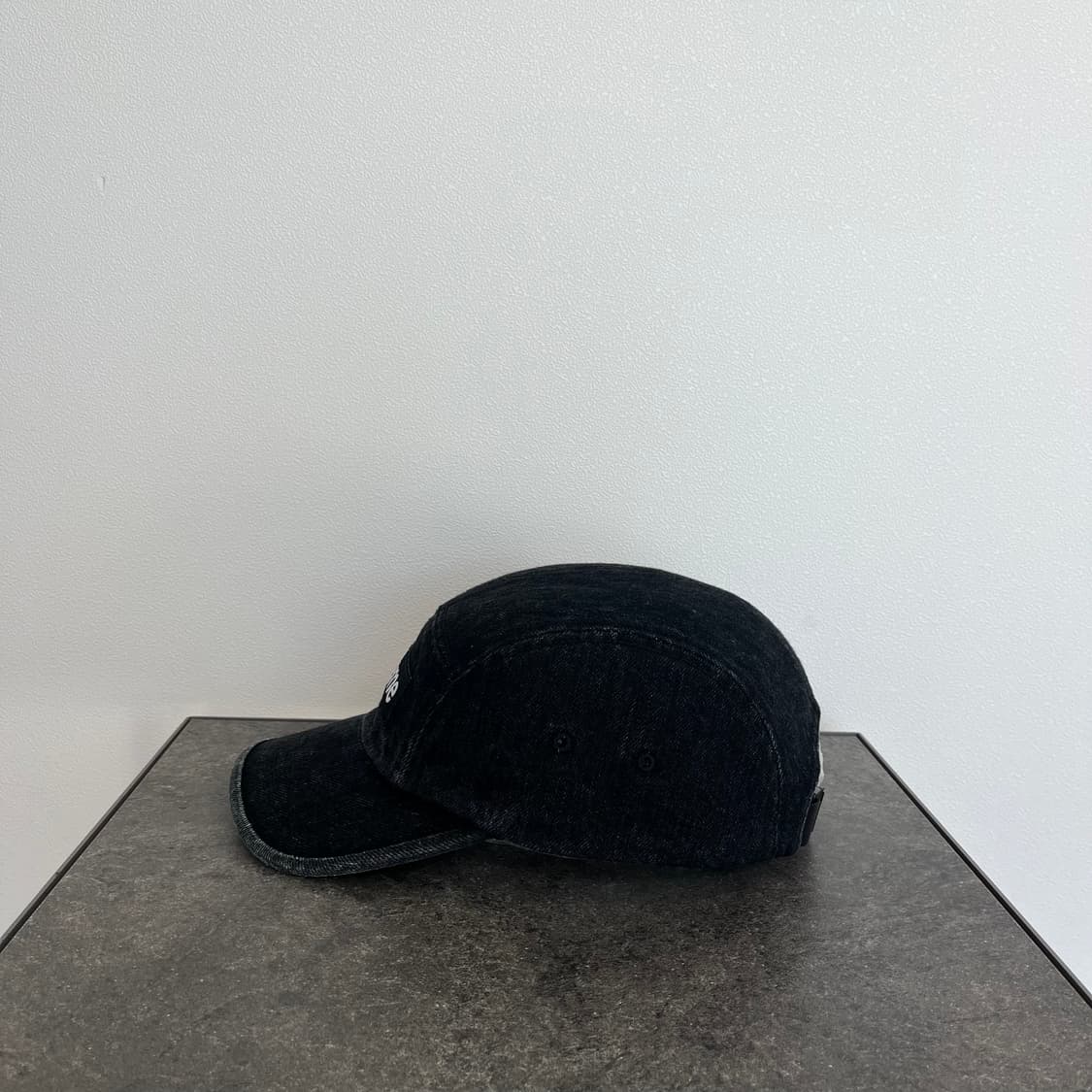 (OS) 슈프림 박스로고 캠프캡 모자 데님 블랙 상품이미지2