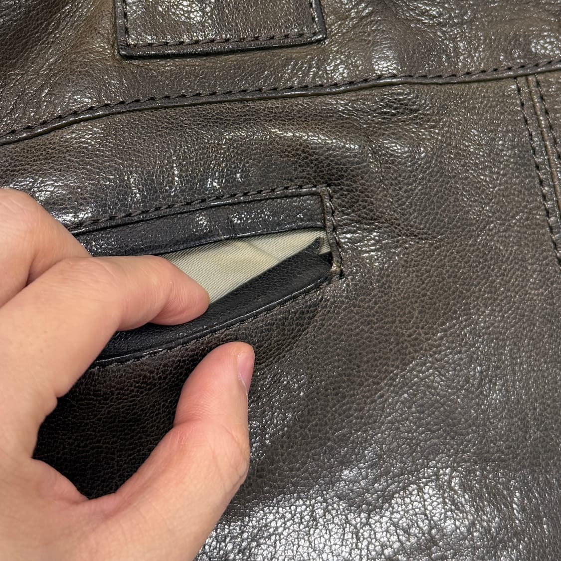 Margaret Howell leather helmet bag 상품이미지5