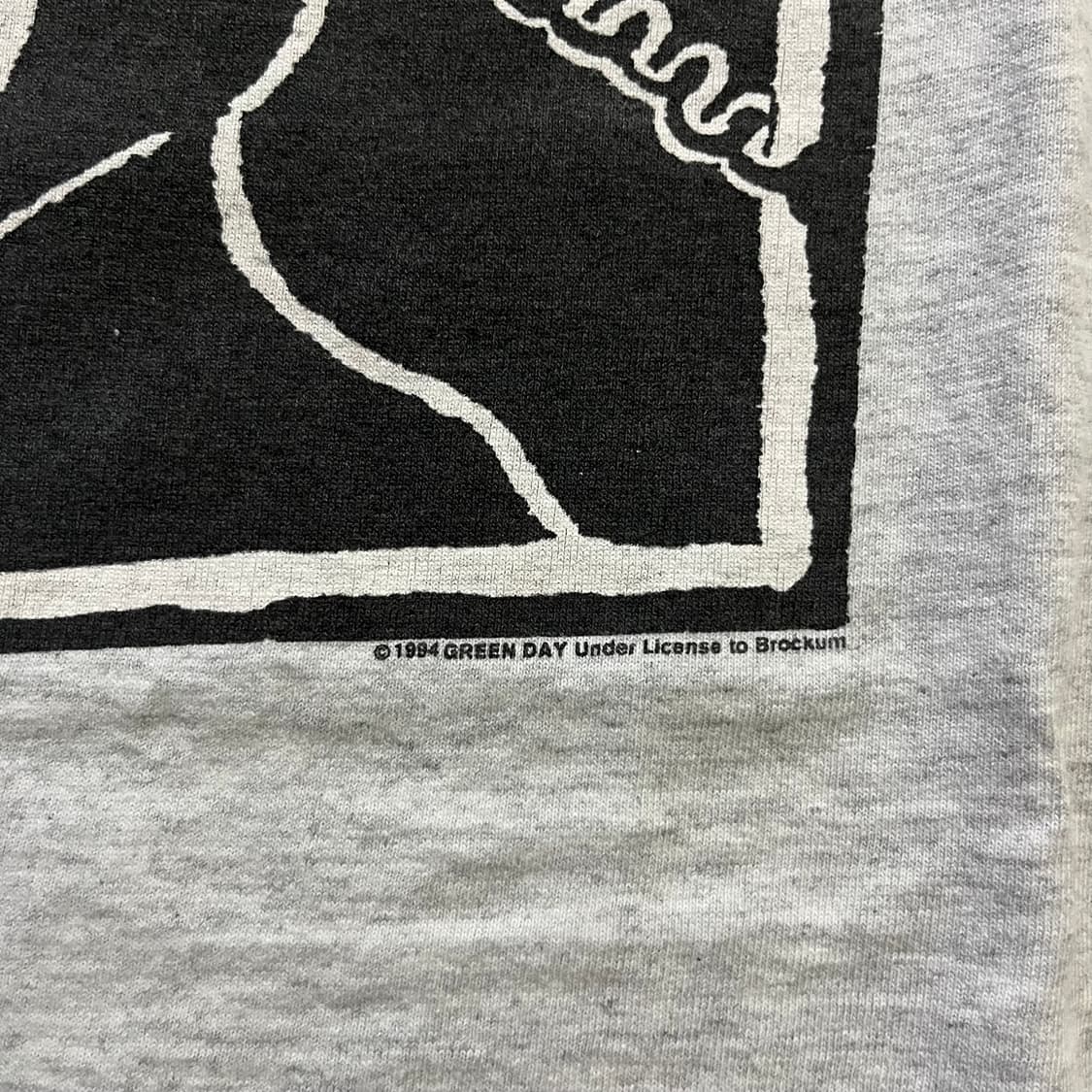 90s 빈티지 그린데이 바스켓 케이스 밴드티셔츠 상품이미지3